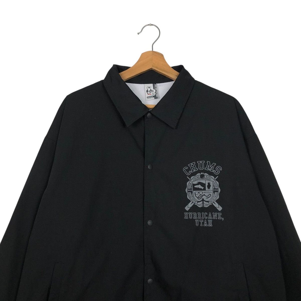 🔥VINTAGE LIGHT JACKET CHUMS BIG LOGO ISSEY MIYAKE