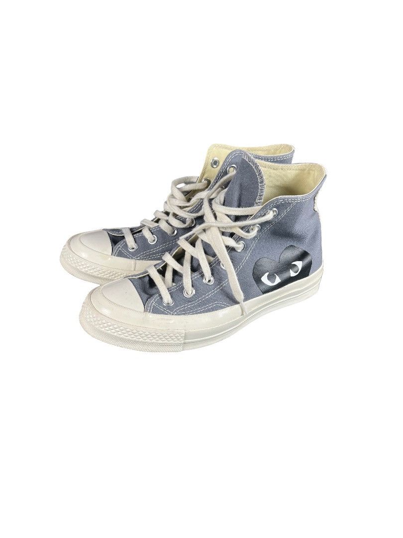 Comme des Garcons CDG PLAY x Converse Chuck Taylor High – Grey – Size 6 Size US 6 / EU 39 - 8 Thumbnail
