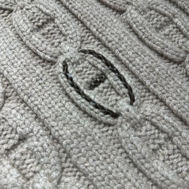 Hermes Hermes size 30*200cm All-Over Pig Nose Logo Cashmere Scarf Size ONE SIZE - 4 Thumbnail