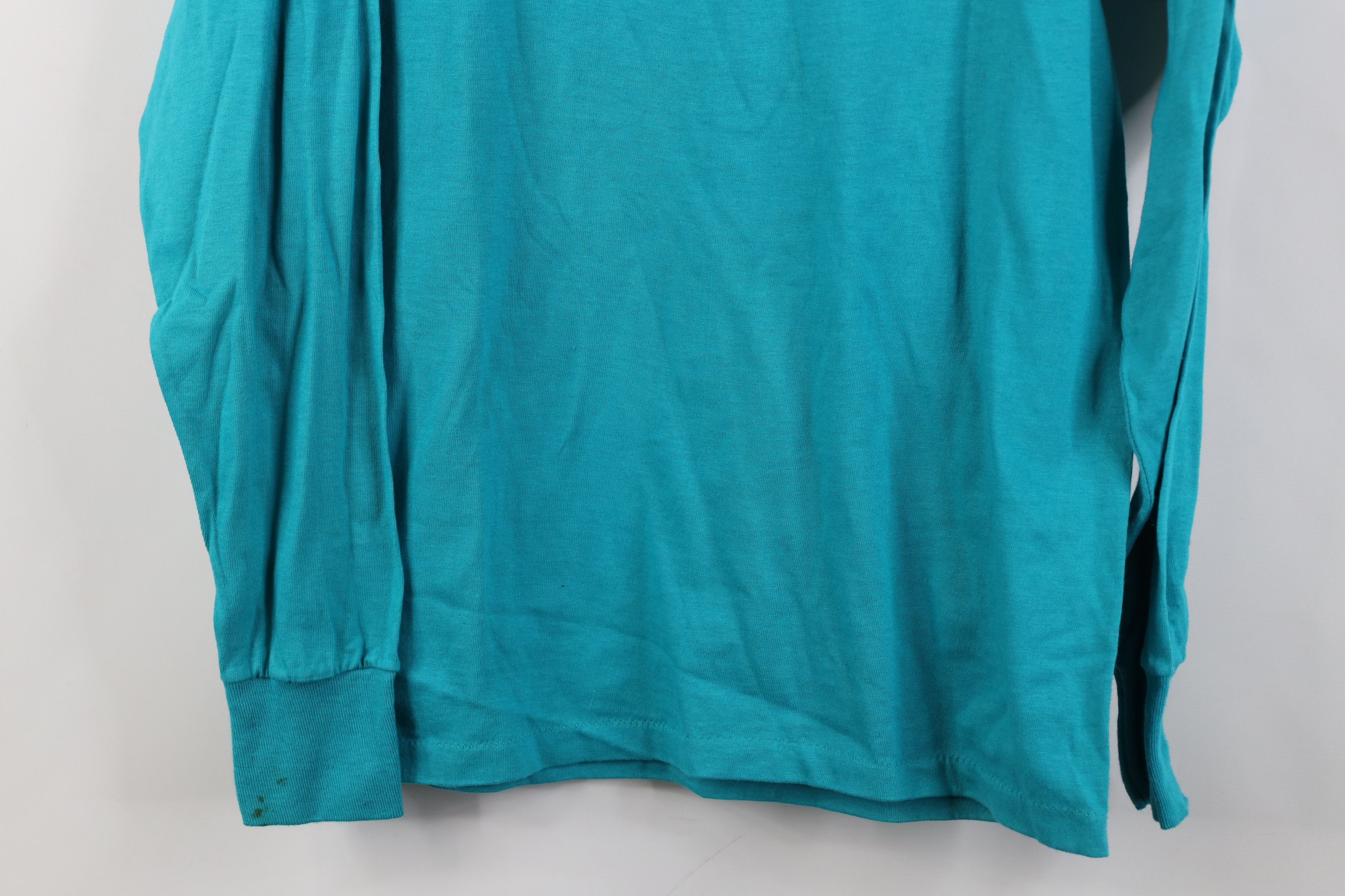 Vintage Vintage 70s 80s Streetwear Long Sleeve T-Shirt Blue USA Size US M / EU 48-50 / 2 - 3 Thumbnail