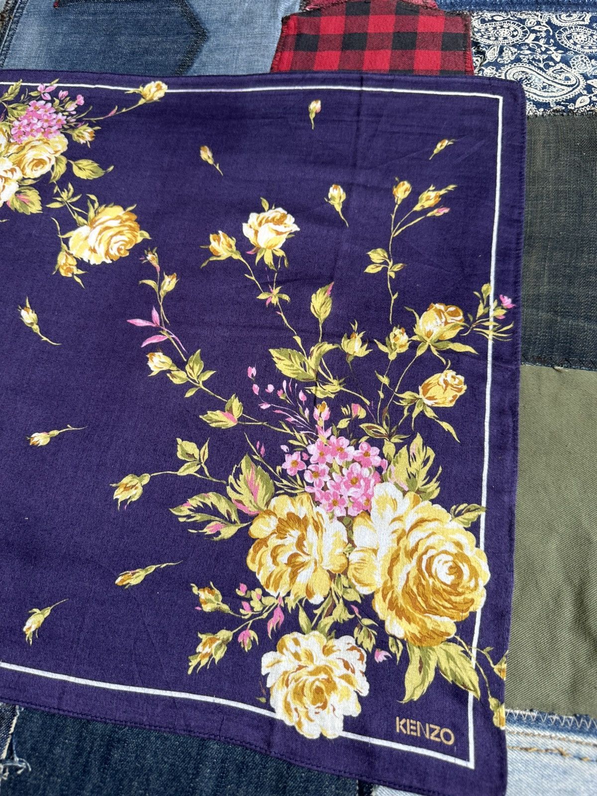 Kenzo × Vintage Vintage Burberry Handkerchief/ Neckerchief/ Bandana Size ONE SIZE - 13 Thumbnail