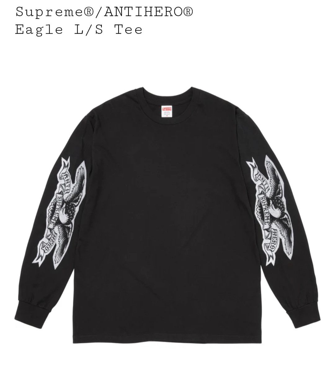 Antihero × Supreme Supreme x Anti Hero Eagle Ls Shirt | Grailed