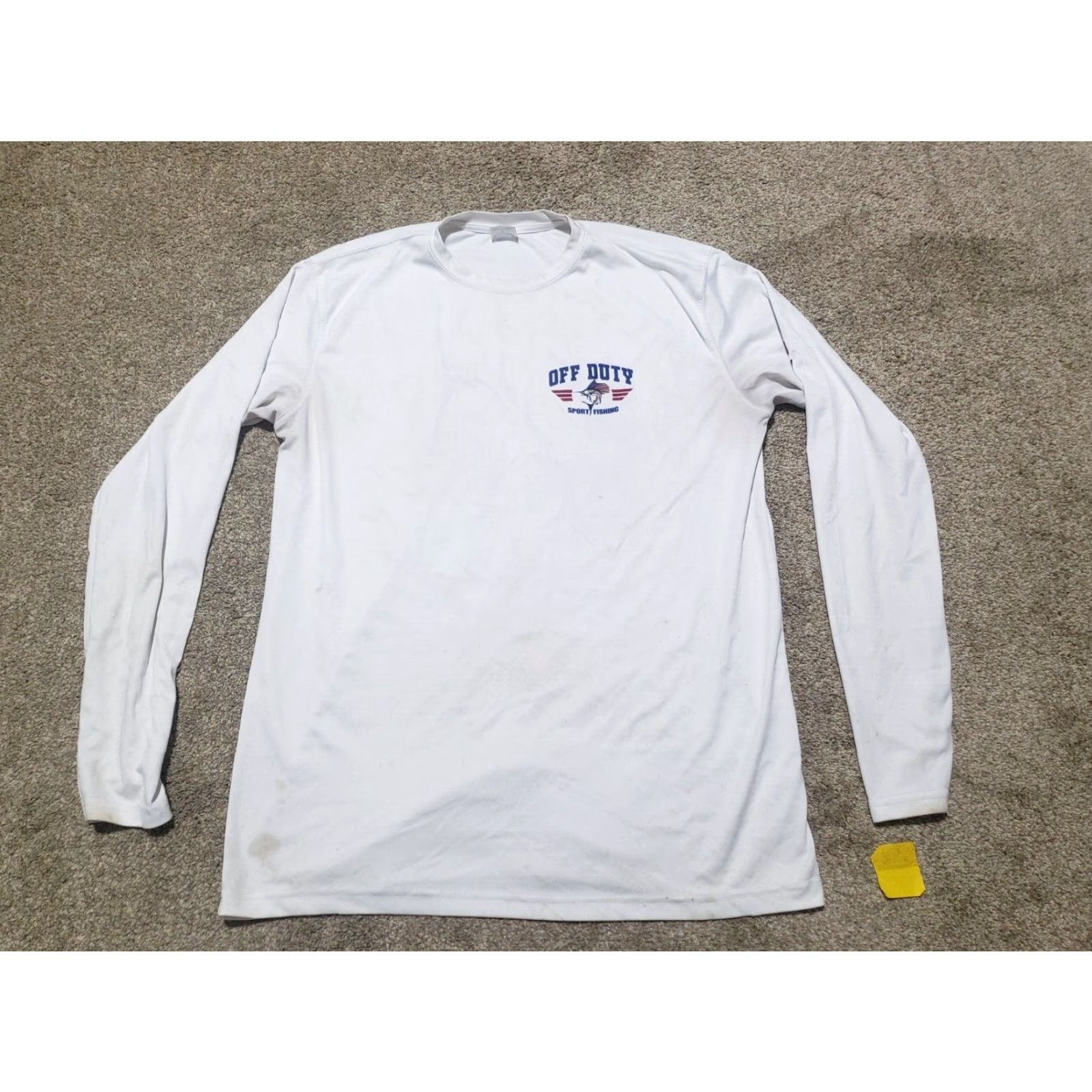 Vintage Ocean Isle Beach North Carolina NC Tee T-Shirt Long Sleeve Adult Men's L White Graphic Tee Beach Shirt Mens L Size US L / EU 52-54 / 3 - 2 Thumbnail