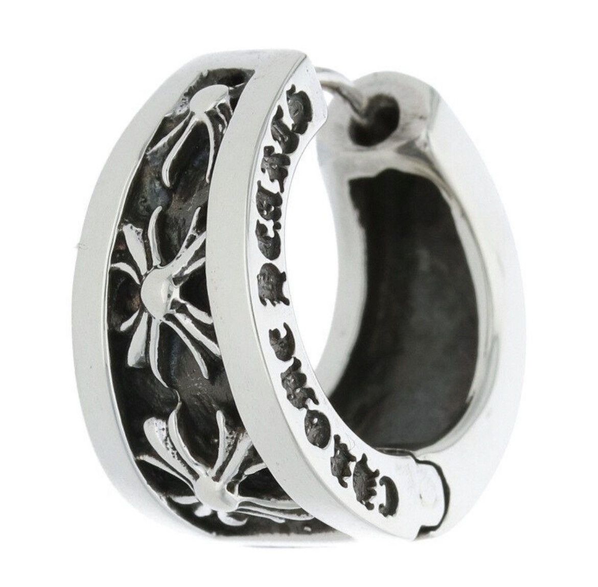 Chrome Hearts Chrome Hearts Narrow V-CHX Silver Earring Size ONE SIZE - 1 Thumbnail
