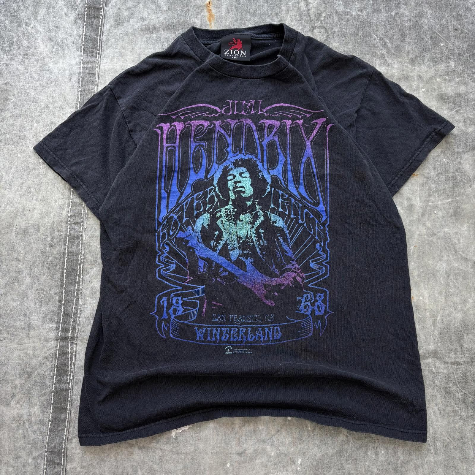 Jimi Hendrix Vintage Y2K Jimi Hendrix Winterland Rock Music Hippie Shirt Size US M / EU 48-50 / 2 - 1 Thumbnail