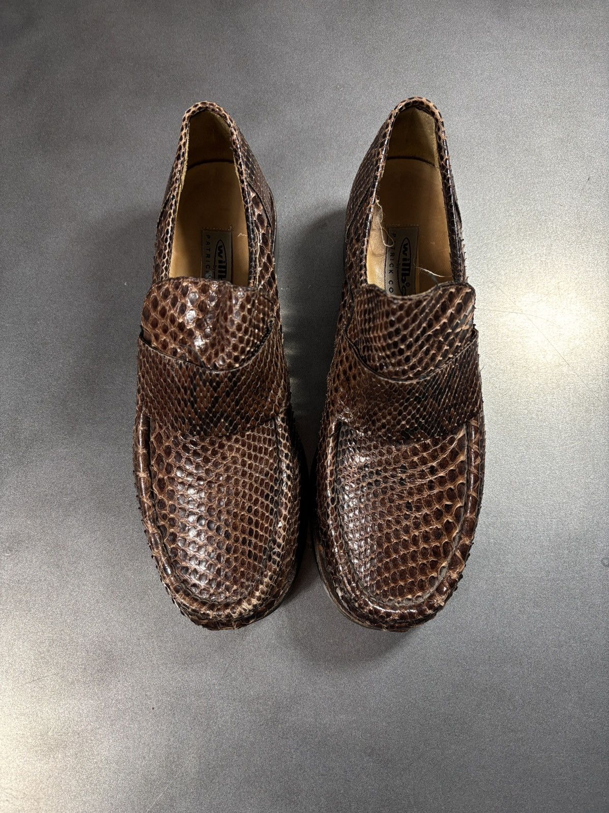 Vintage Vintage Snakeskin Loafers willbe Patrick Cox Italy Penny 90s Size US 8.5 / EU 41-42 - 6 Thumbnail