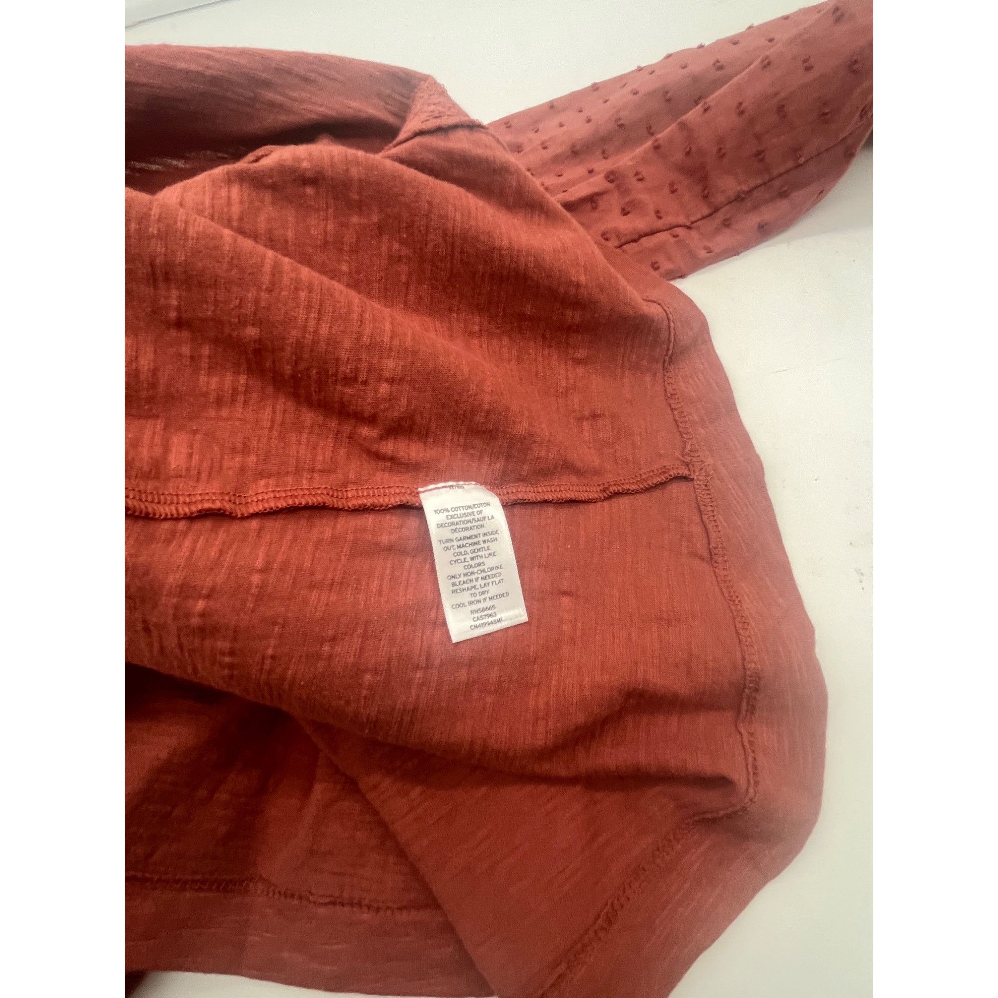 Other Caslon Pintuck Lace Detail Long Sleeve Cotton Blouse, Brown Size XS / US 0-2 / IT 36-38 - 8 Thumbnail