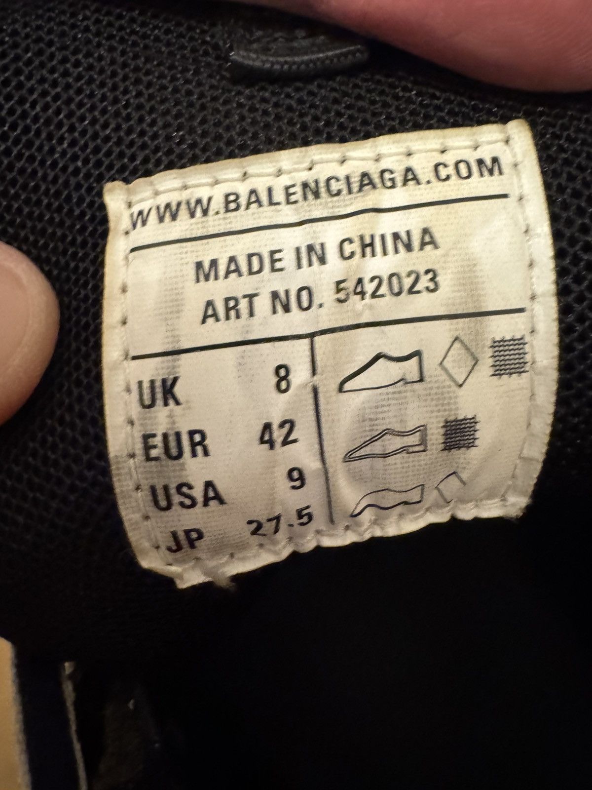 Balenciaga Balenciaga Track Triple Black Size US 9 / EU 42 - 13 Thumbnail