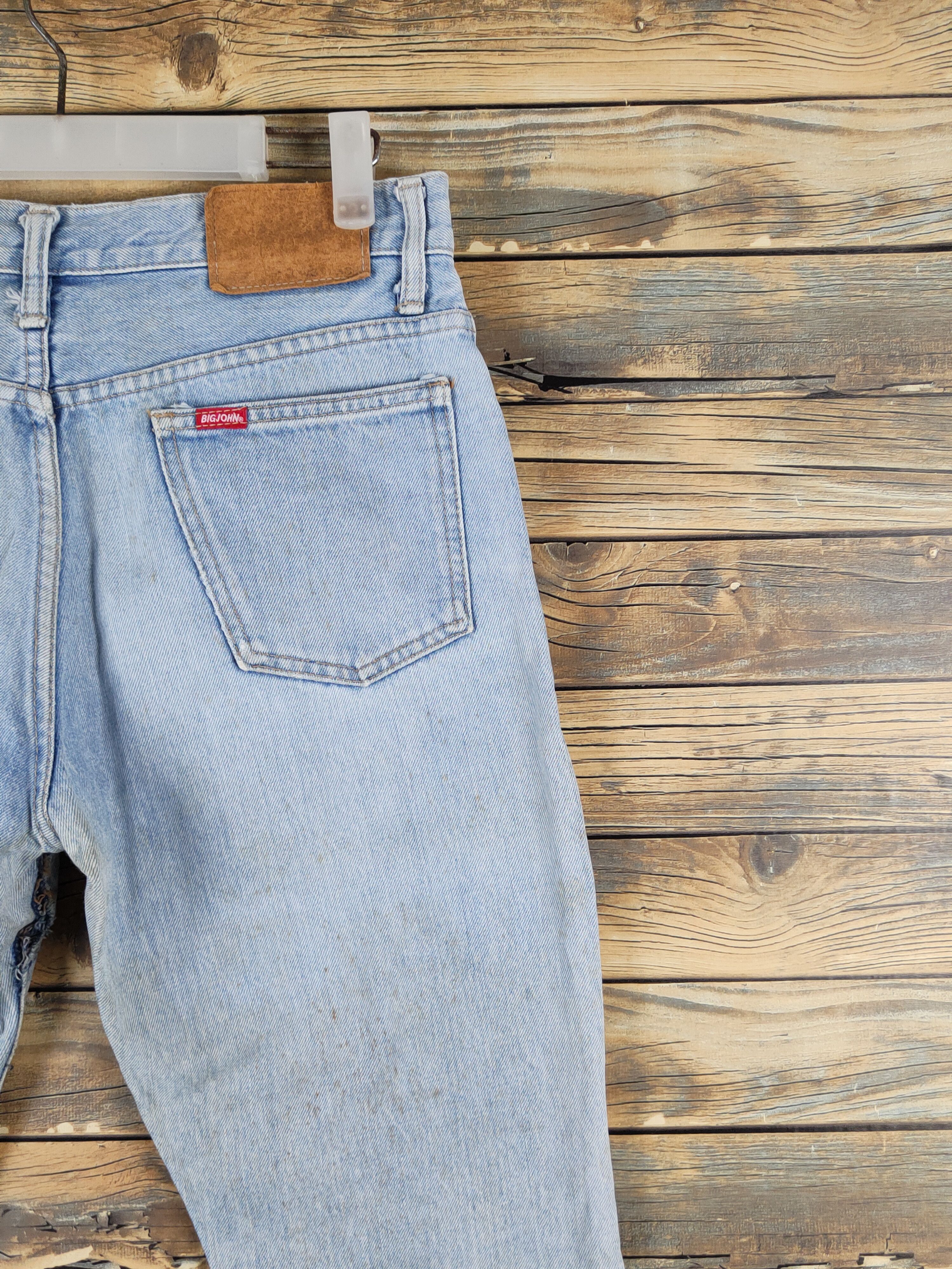 Big John Big John Blue Distressed Ripped Jeans #W1301 Size US 31 - 13 Thumbnail