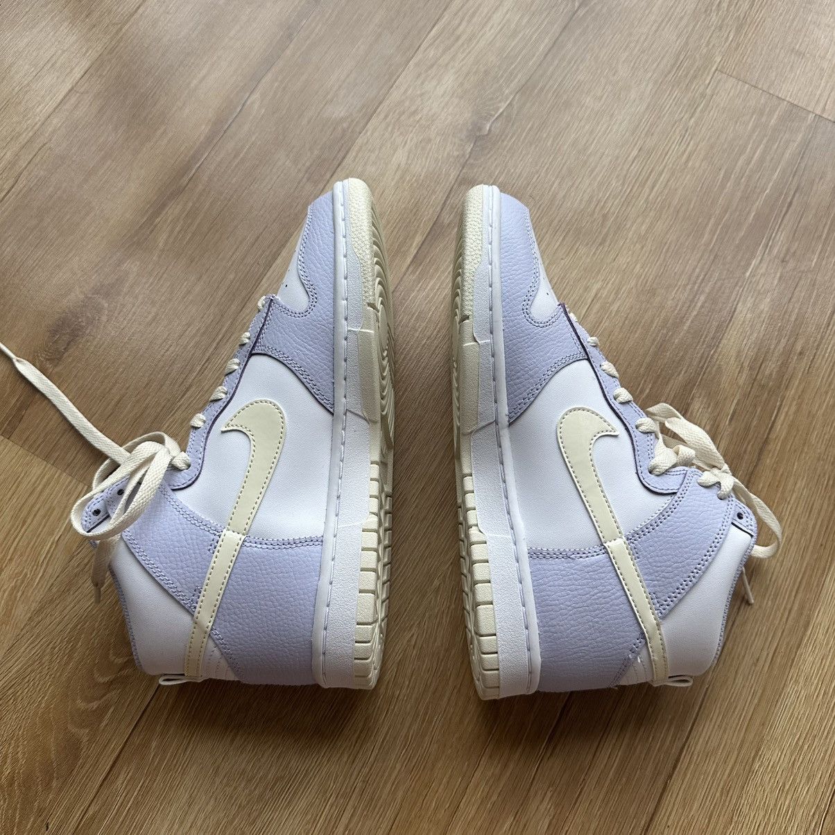 Nike Womens Nike Dunk High Coconut Milk Oxygen Purple Sneakers Size US 8.5 / IT 38.5 - 4 Thumbnail