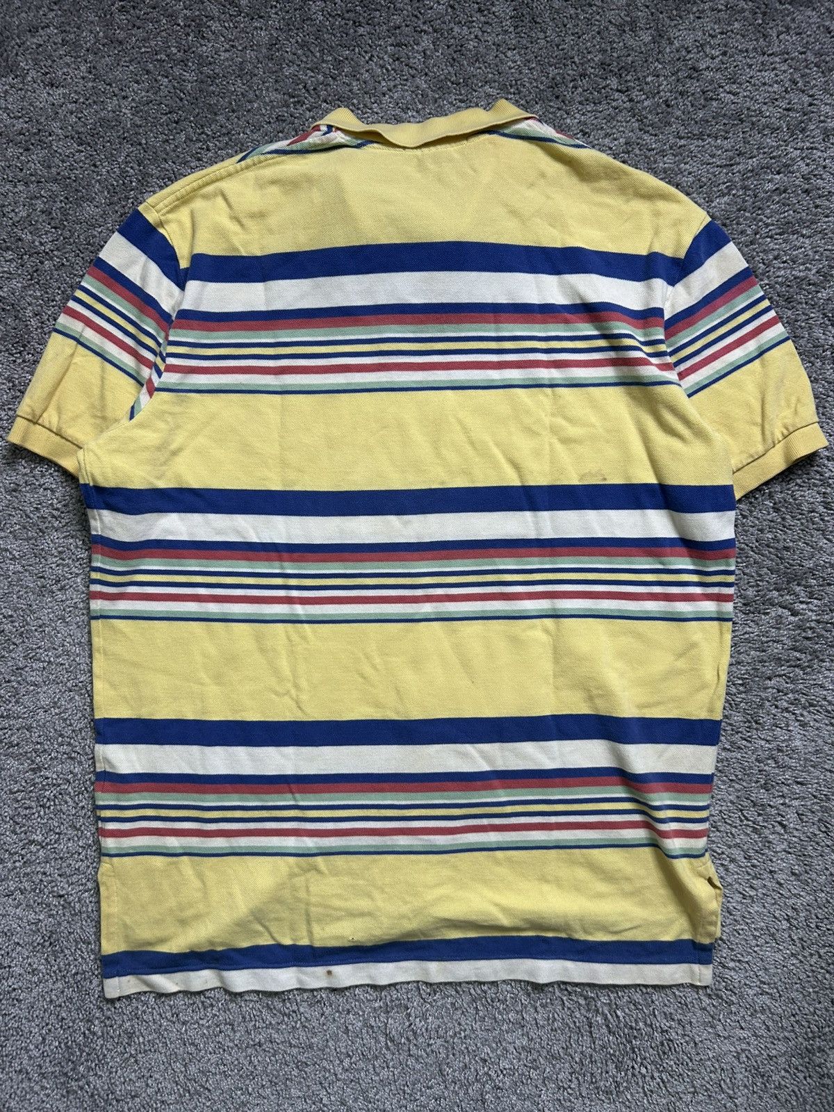 Polo Ralph Lauren Vintage 80s Polo Ralph Lauren Striped Multi Yellow Size US XL / EU 56 / 4 - 7 Thumbnail