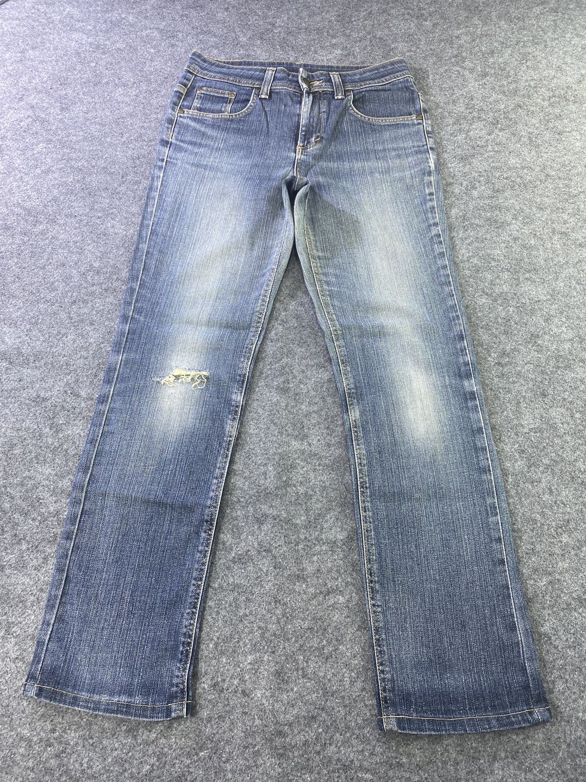 Edwin × Japanese Brand × Jean Miss Edwin Distress Wash Denim - J932 Size 30" / US 8 / IT 44 - 2 Thumbnail