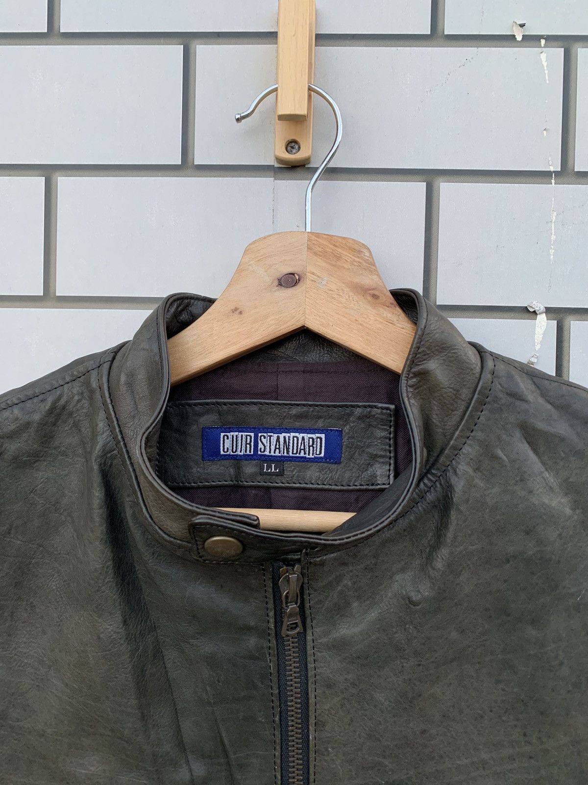 14th Addiction Vintage Japanese Brand Cuir Standard Leather Jacket Size US L / EU 52-54 / 3 - 11 Thumbnail
