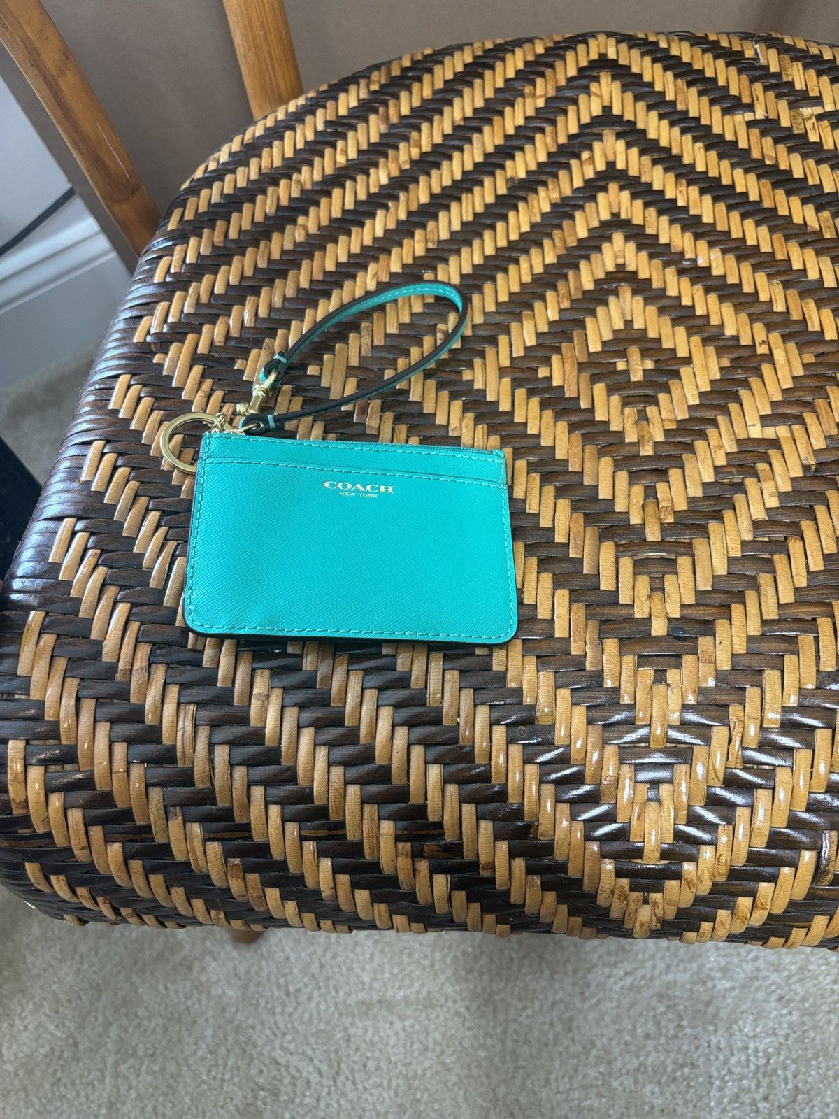 Coach Coach Wrist Wallet Small Green Size ONE SIZE - 1 Thumbnail