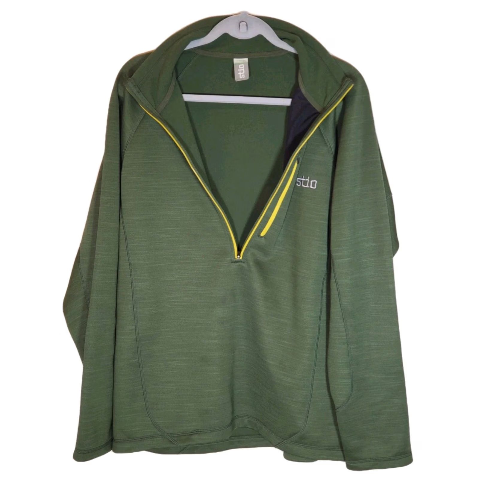 Vintage Stio Gannett Peak Fleece Half Zip Pullover Green Heather 2247 Men's XL Size US XL / EU 56 / 4 - 4 Thumbnail