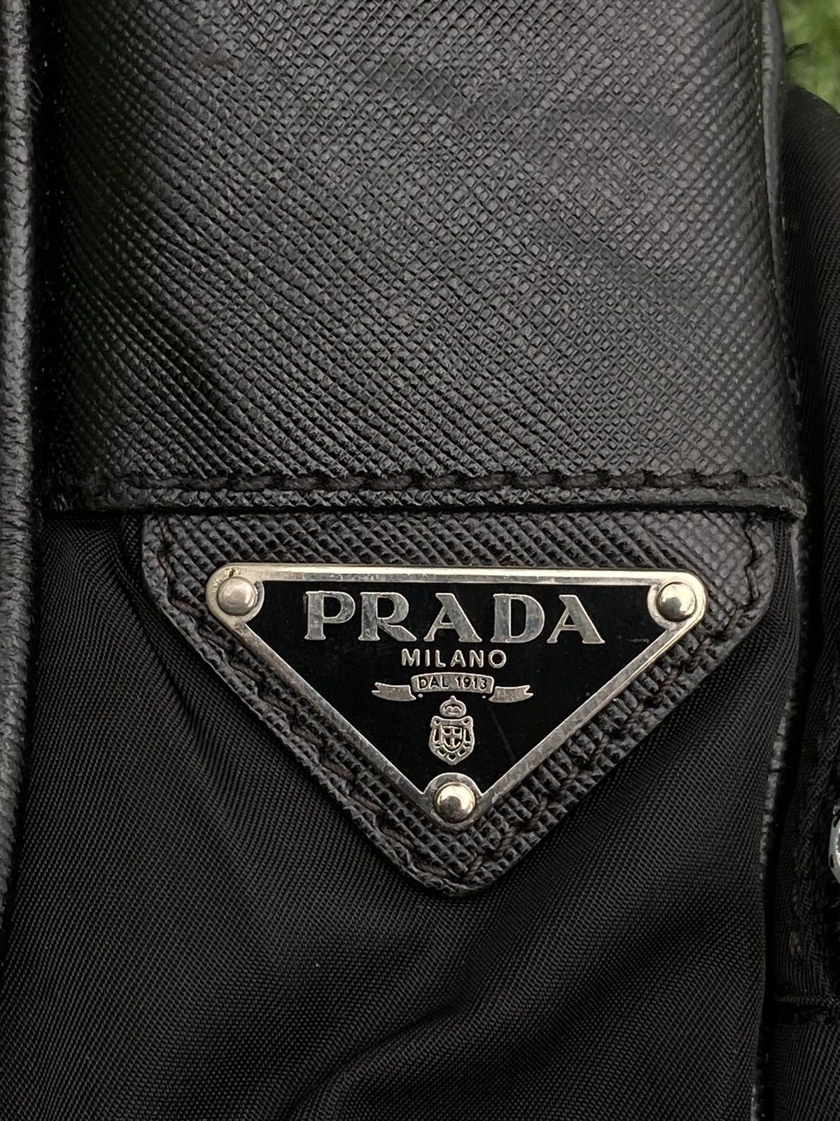 PRADA SMALL BLACK NYLON MESSENGER CROSSBODY BAG