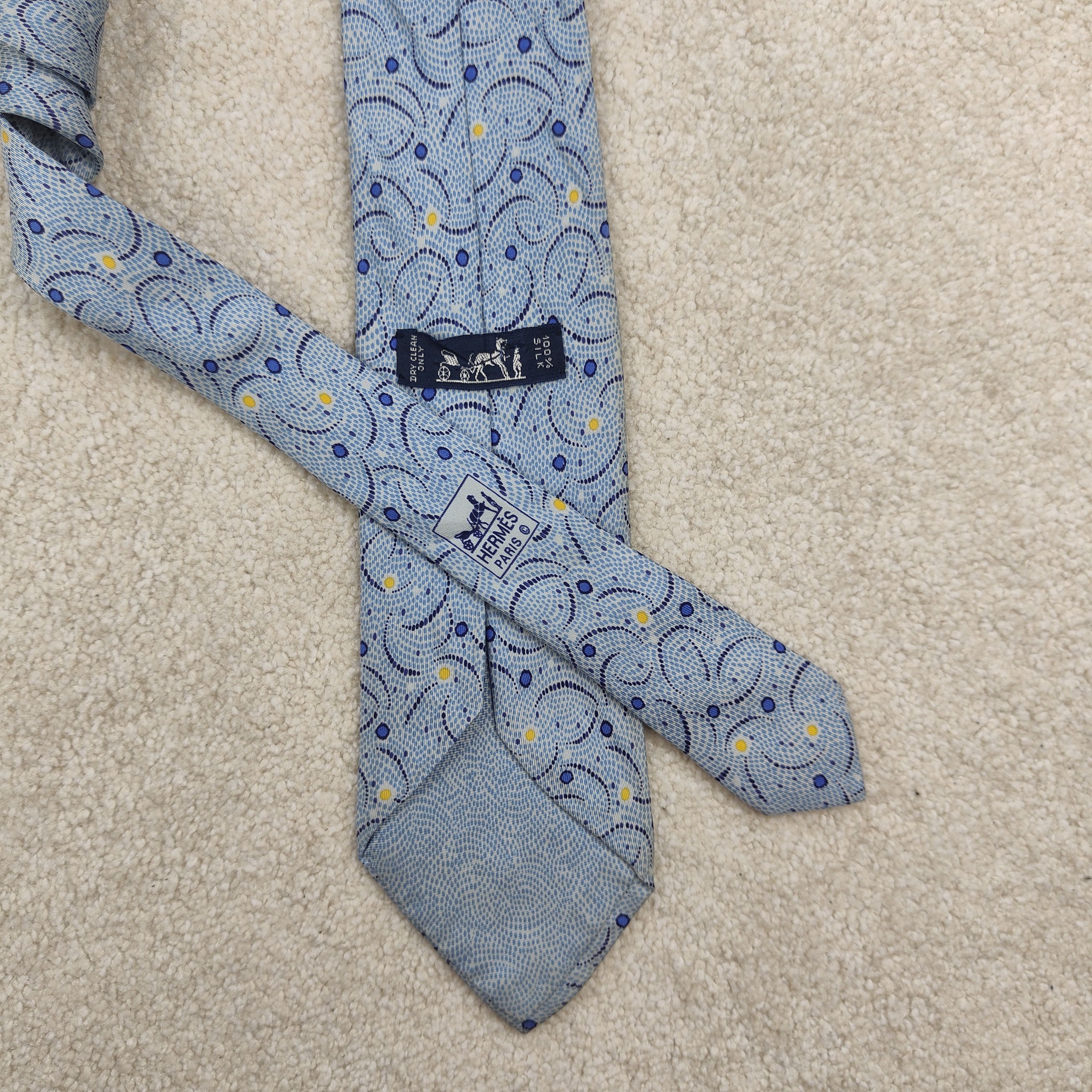 Hermes Hermes Paris Silk Tie Fireworks 7955 EA Size ONE SIZE - 2 Thumbnail