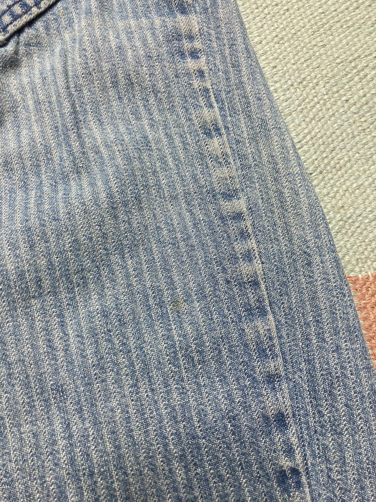 Levi's × Vintage 70s Levis jeans pinstripe white tab tapered women 24x26.5 Size 24" / US 00 / IT 34 - 2 Thumbnail