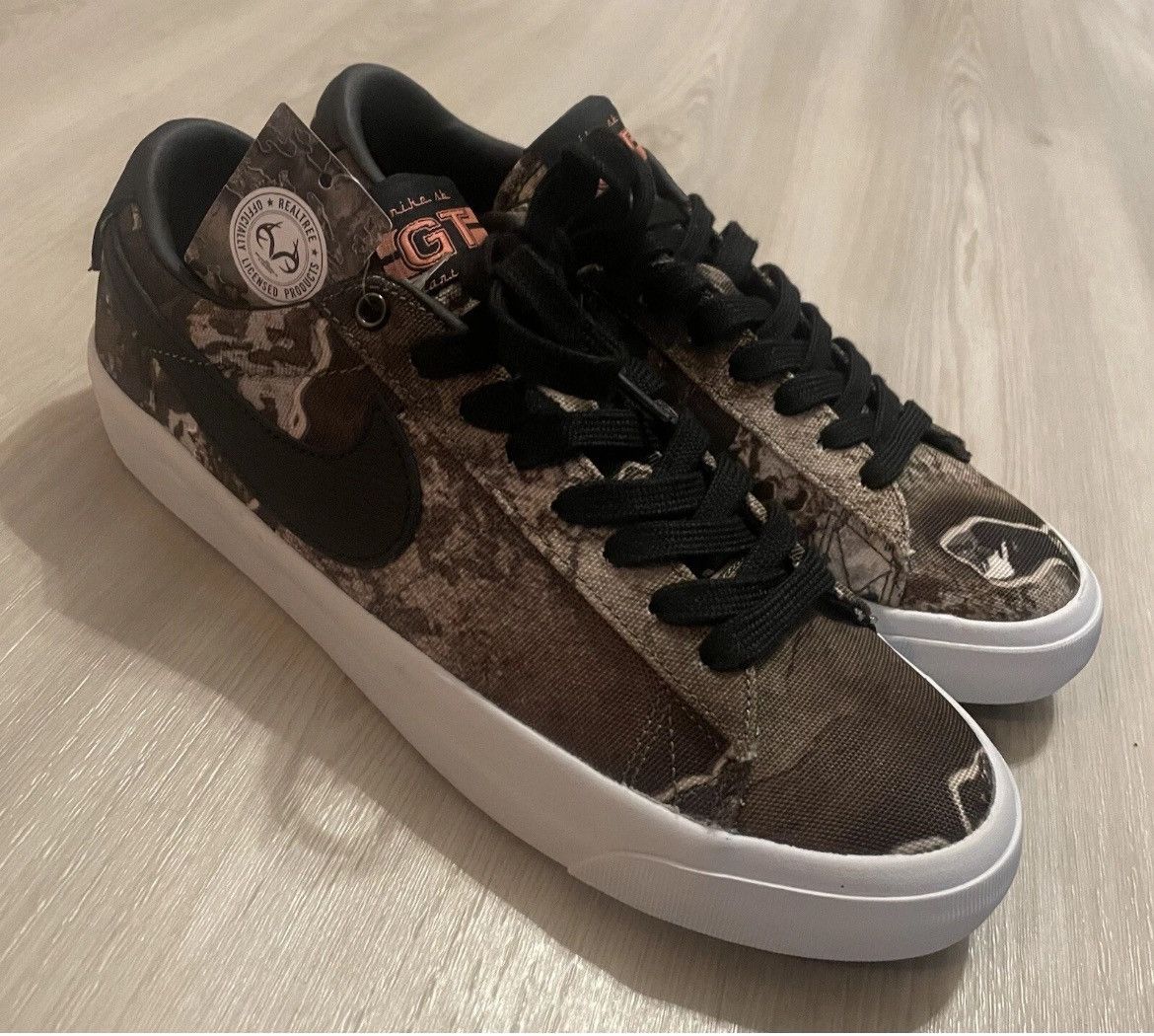 New Nike SB Zoom Blazer Low Pro GT PRM Camo Sneakers Sz 8M