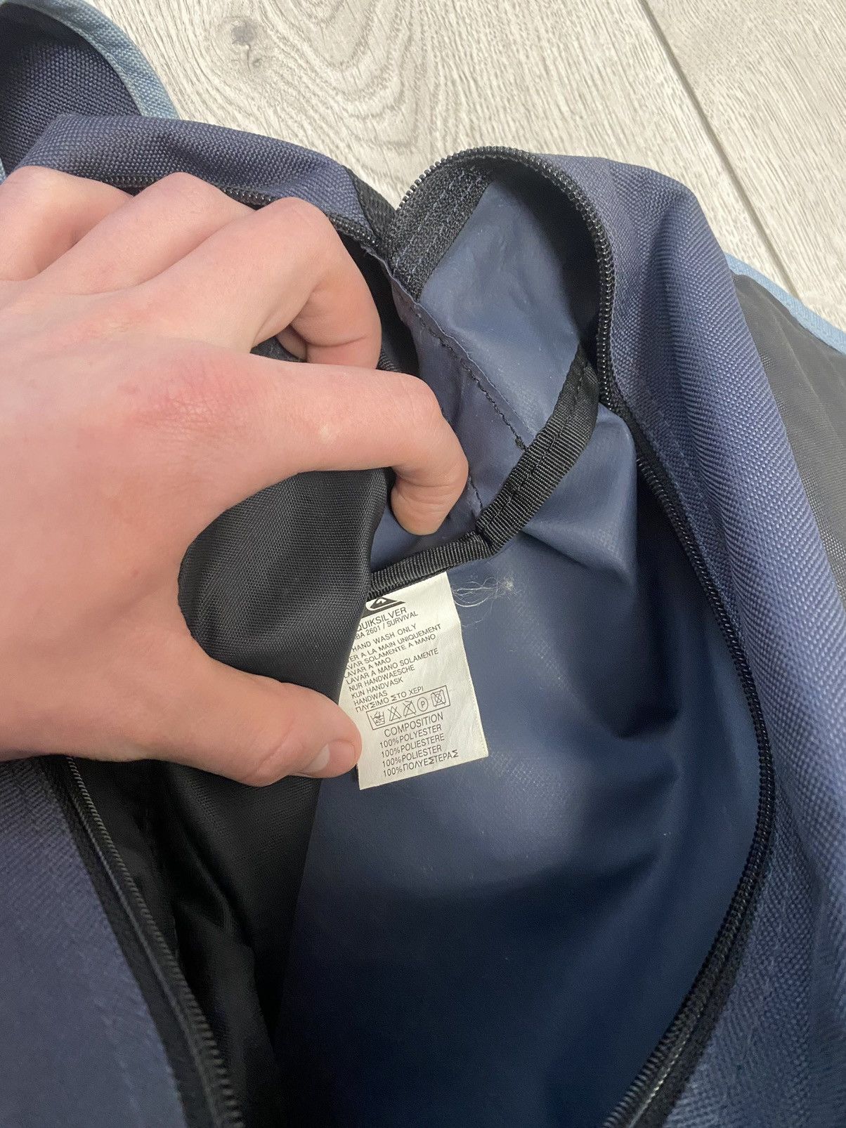 Quicksilver × Quiksilver × Vintage Vintage Quiksilver Big Logo Y2K slim Bag Black Size ONE SIZE - 10 Thumbnail