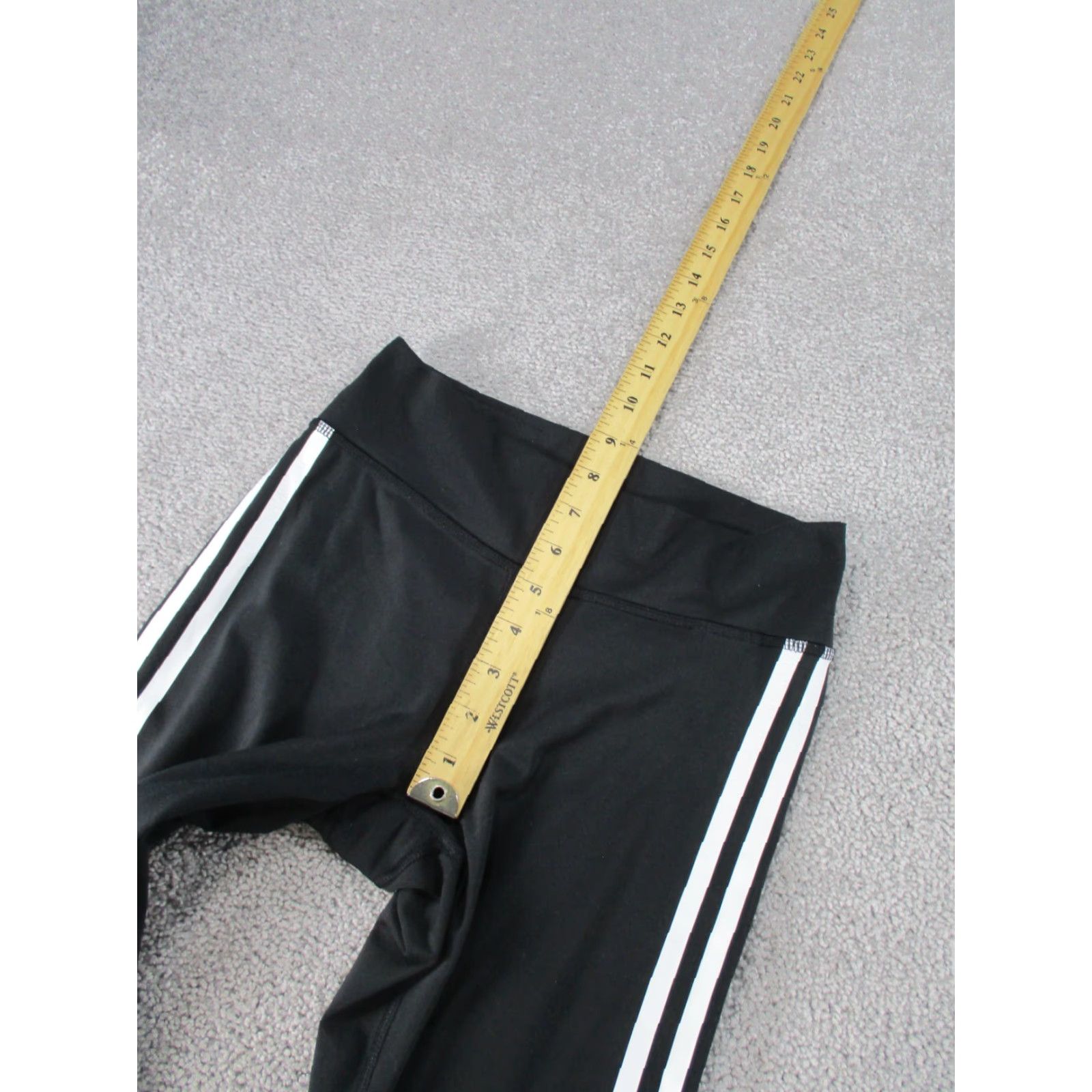 Adidas Adidas Leggings Womens Small Black White Workout Gym Leggings Athletic Activewear Slim Capris Athletic Black Womens XS? Size 28" / US 6 / IT 42 - 5 Thumbnail