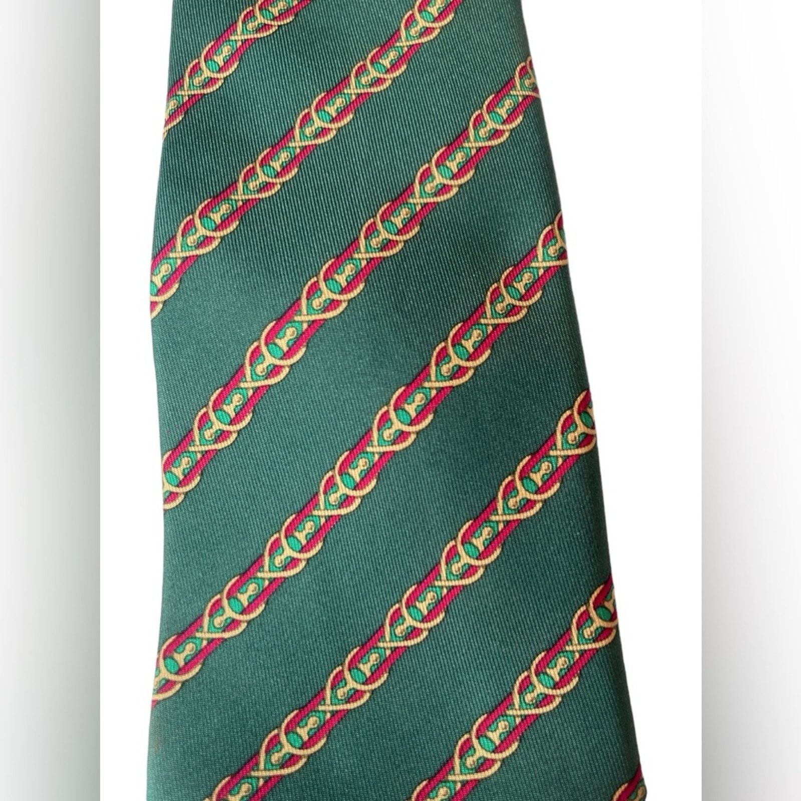 Hermes HERMÈS Silk Pattern Tie Size ONE SIZE - 3 Thumbnail