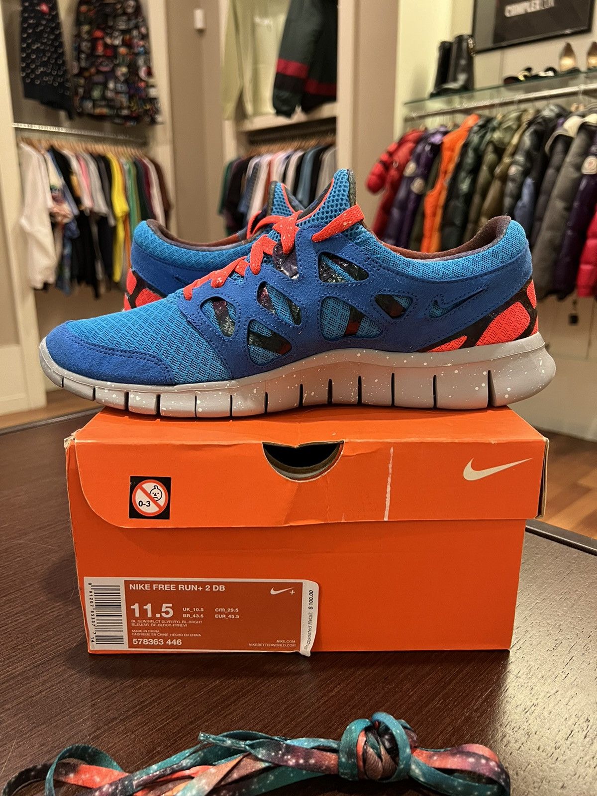 Nike Nike free run 2+ DB Doernbecher Size US 11.5 / EU 44-45 - 5 Thumbnail