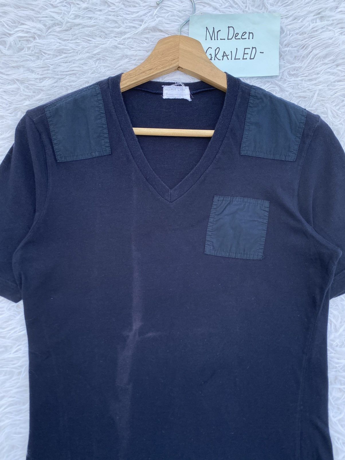 Helmut Lang Rare Vintage Helmut Lang Produce 1998 Pocket Tshirt Size US XS / EU 42 / 0 - 6 Thumbnail