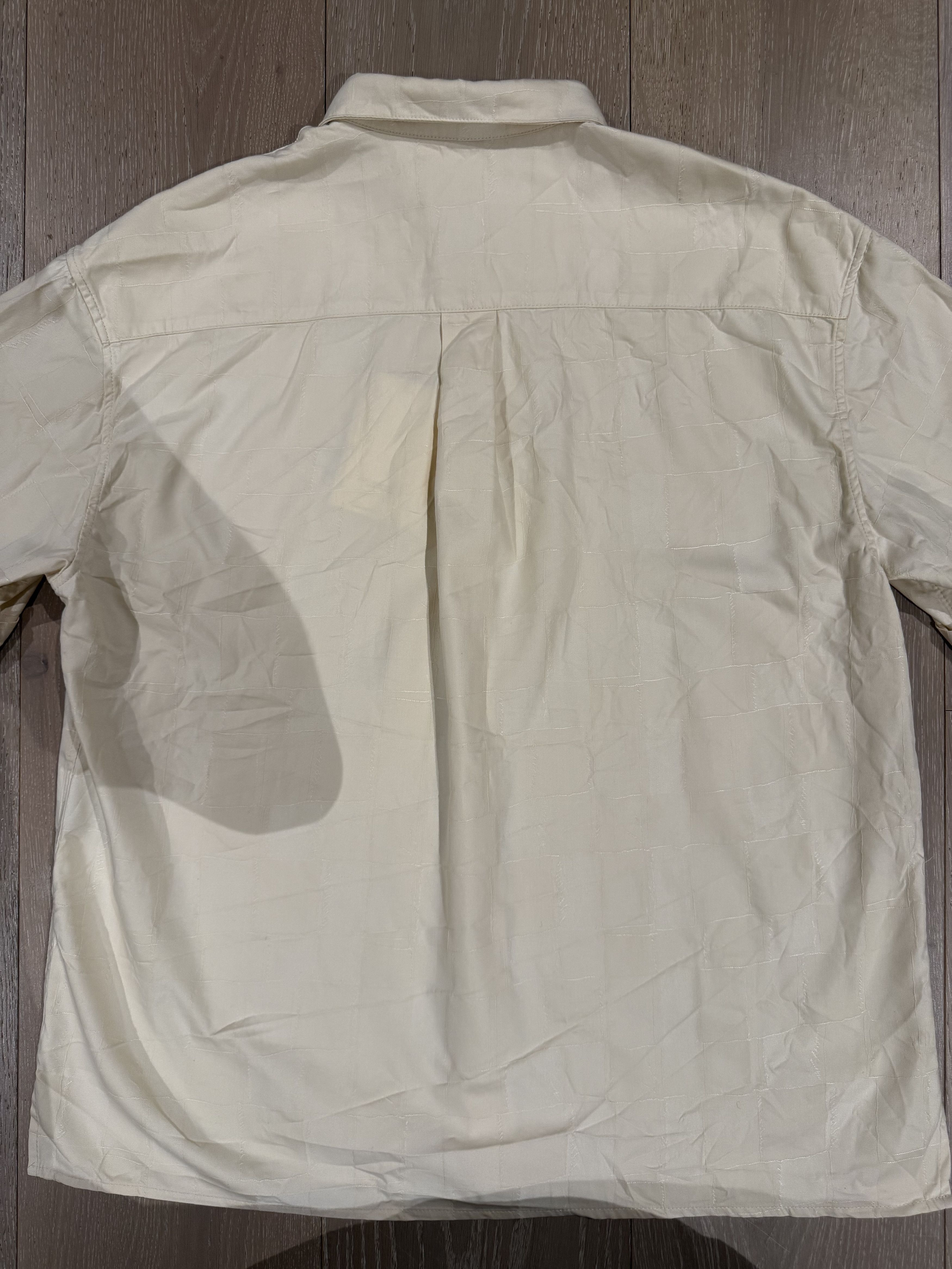 A Kind Of Guise 💚 SS24 A Kind Of Guise Elio Shirt Cubed Ivory Large NEW Size US L / EU 52-54 / 3 - 16 Thumbnail