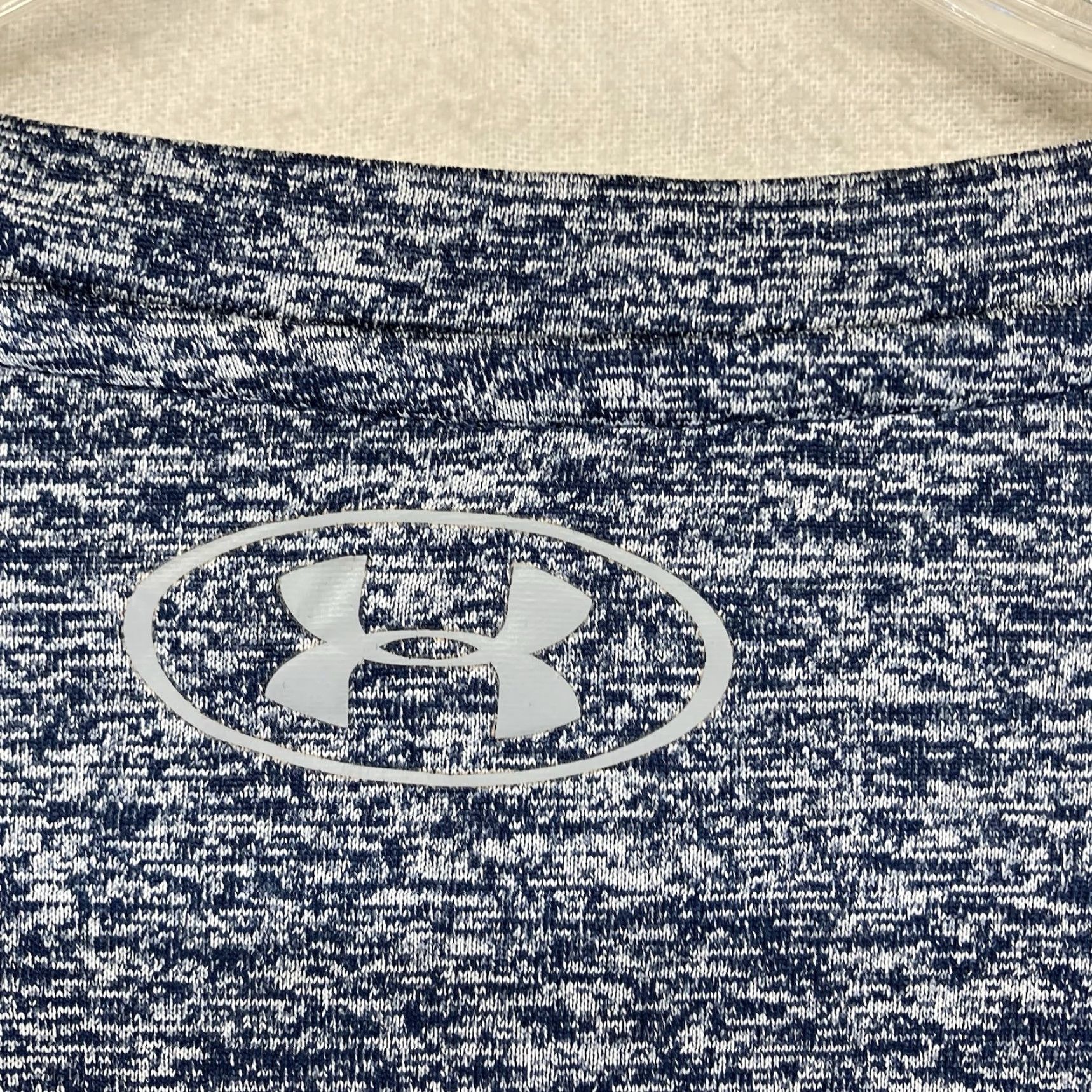 Under Armour Under Armour The Tech Tee Men's Heather Blue 2XL Short Sleeve Crew Neck Pullover Lightweight Polyester Logo Sweat-Wicking Gym & Training T-Shirt Mens Size US XXL / EU 58 / 5 - 7 Thumbnail