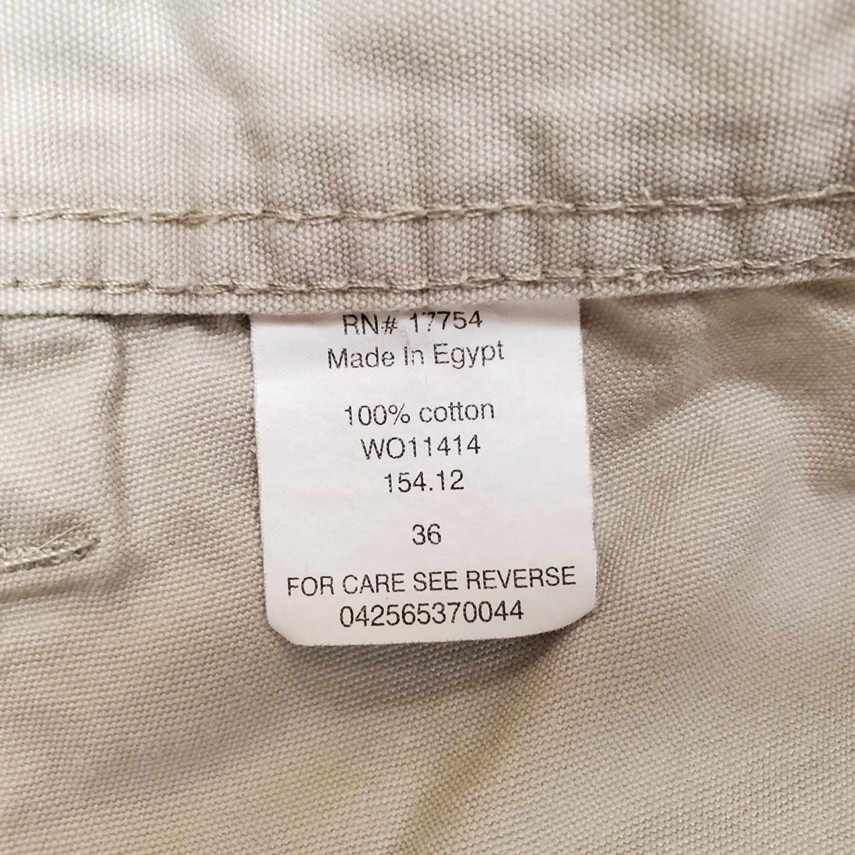 Vintage Key Shorts Mens 36 Beige Flat Front Zip Cargo Ripstop Canvas Outdoors Hike Size US 36 / EU 52 - 6 Thumbnail