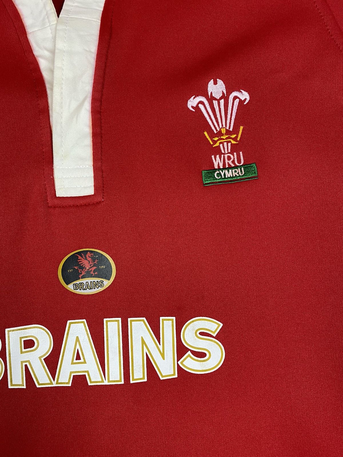 Reebok × Vintage Vintage Reebok Wales Brains W.R.U Rugby Jersey Shirt Size US XL / EU 56 / 4 - 7 Thumbnail