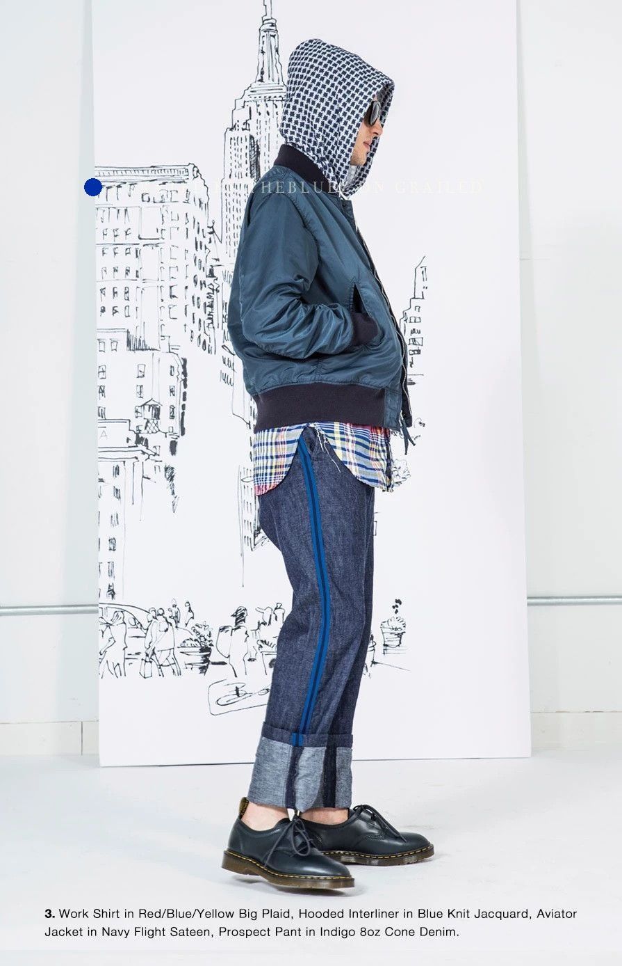 Engineered Garments Blue Denim Pants with Side Stripes Size US 34 / EU 50 - 1 Thumbnail