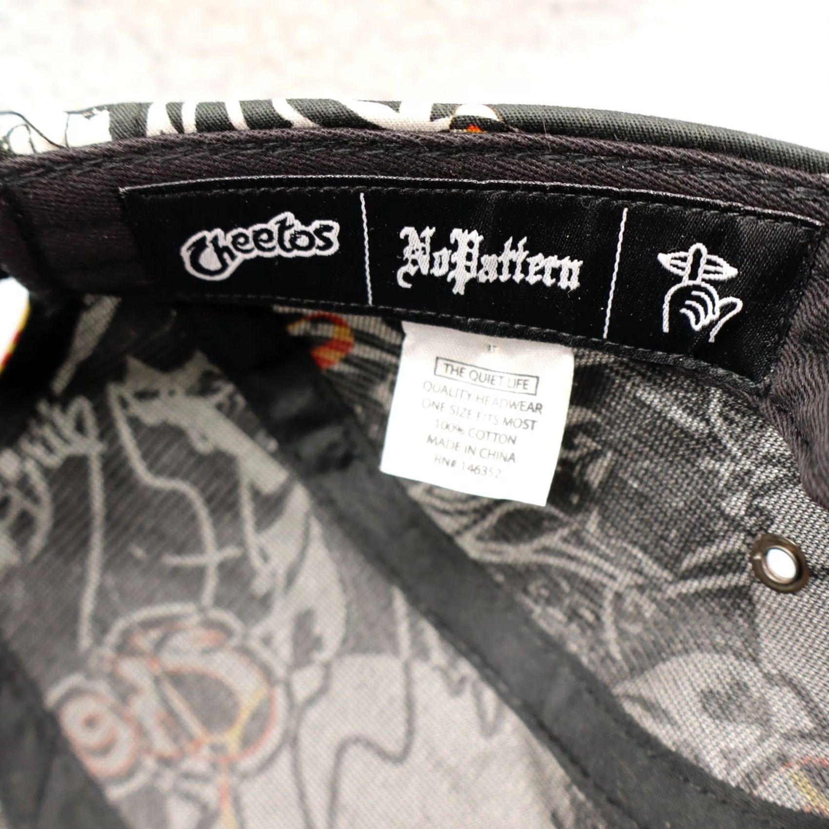 Vintage Cheetos x No Pattern Studio The Quiet Life Nylon Strapback 5 Panel Hat Size ONE SIZE - 7 Thumbnail