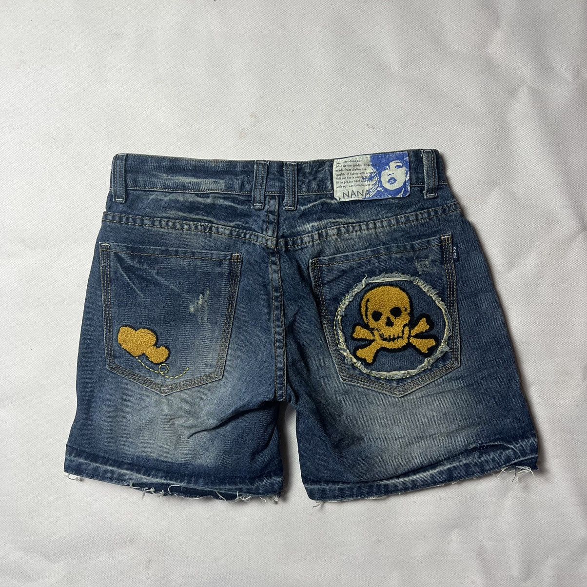 Japanese Brand × Vintage Nana Distressed Skull Short Size US 30 / EU 46 - 12 Thumbnail