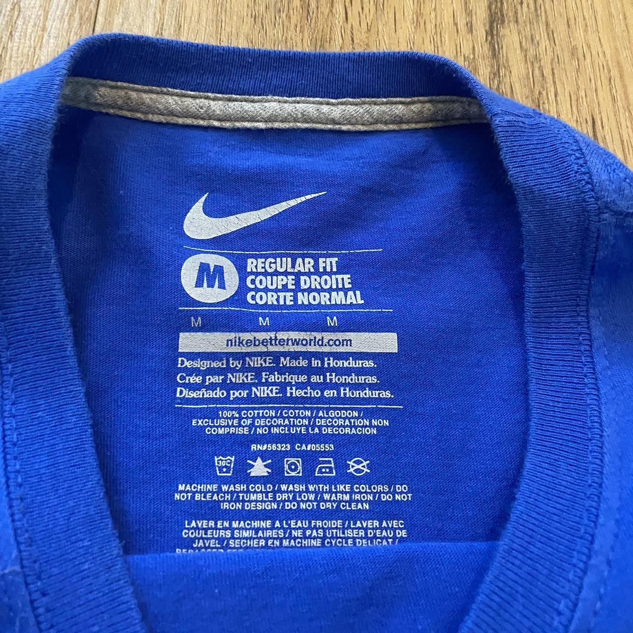 Nike Blue Nike streetwear t-shirt #NikeTee Big Print Size US M / EU 48-50 / 2 - 4 Thumbnail