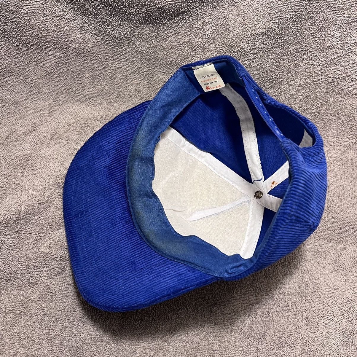 Vintage Vintage Las Vegas Corduroy Trucker Hat SnapBack Blue Size ONE SIZE - 9 Thumbnail