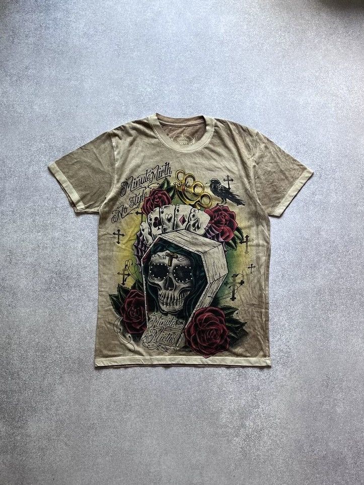 Vintage Vintage Minute Mirth Slull Y2K Boxy T-shirt Y2K L Size US L / EU 52-54 / 3 - 1 Thumbnail