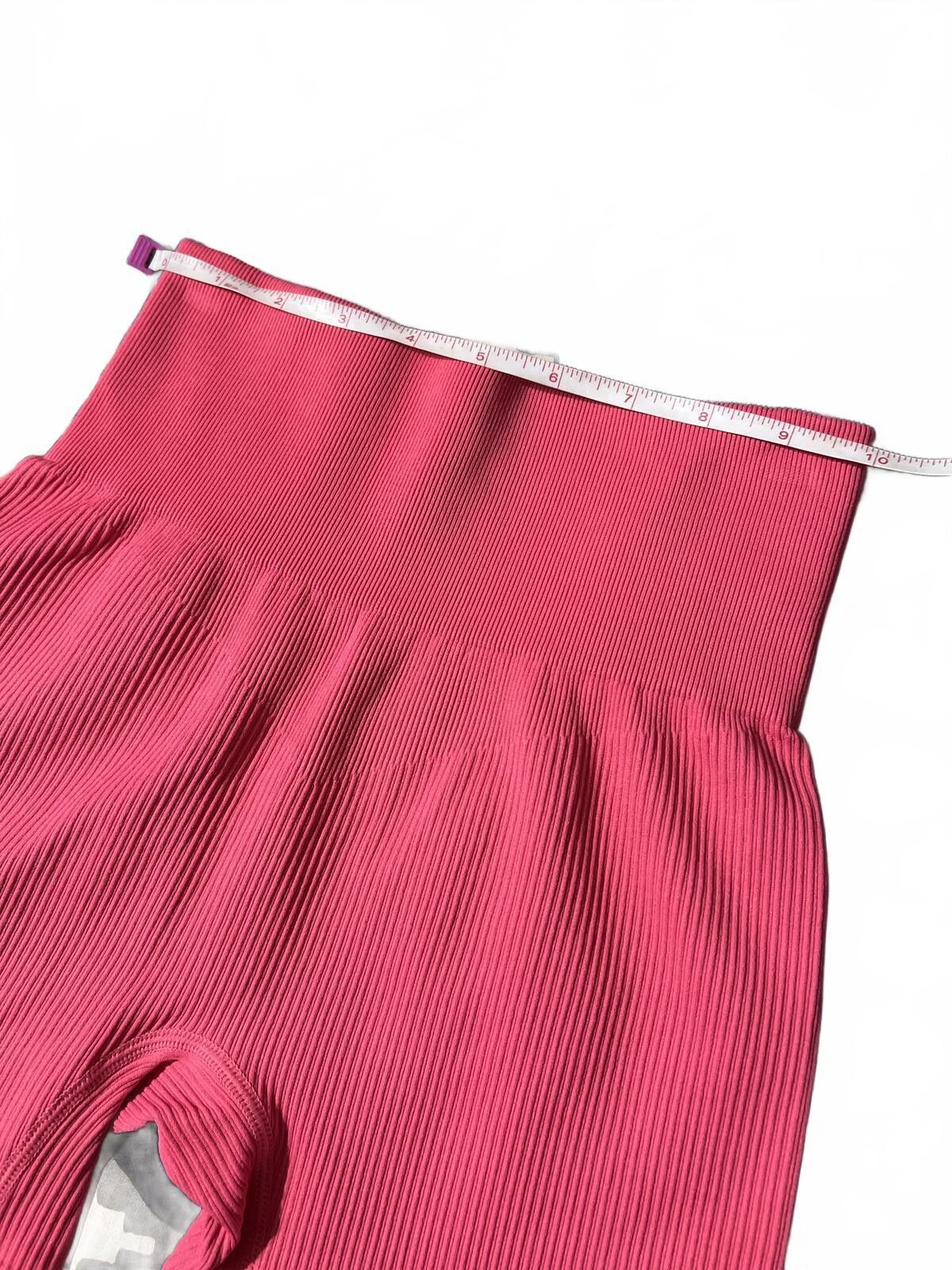 Other OGG Pink Ribbed High Waist Biker Shorts Size Small Size 28" / US 6 / IT 42 - 5 Thumbnail