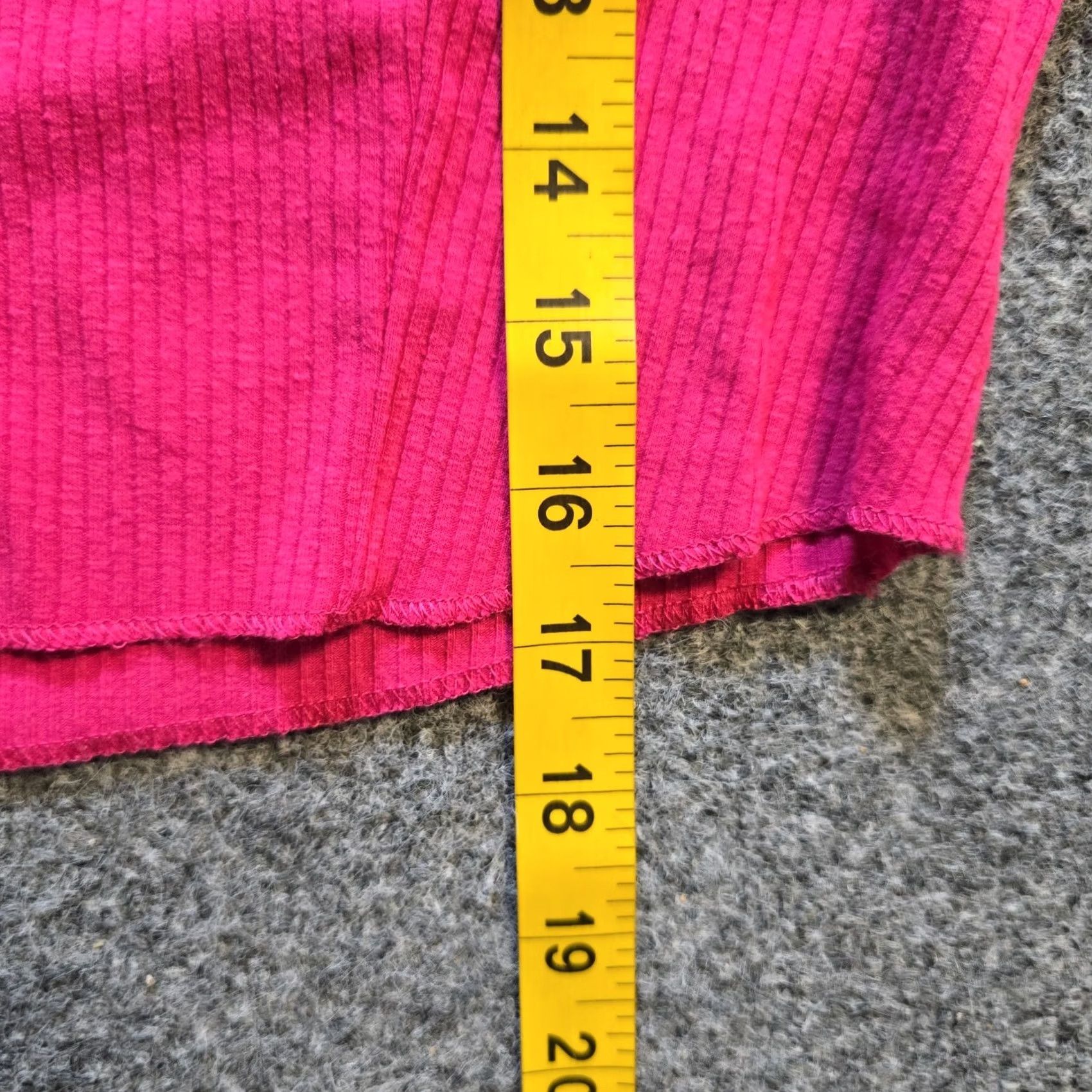 Urban Outfitters Urban Outfitters Top Women's Large Pink Ribbed Cropped Long Sleeve Capsule Casual Shirt Size L / US 10 / IT 46 - 7 Thumbnail