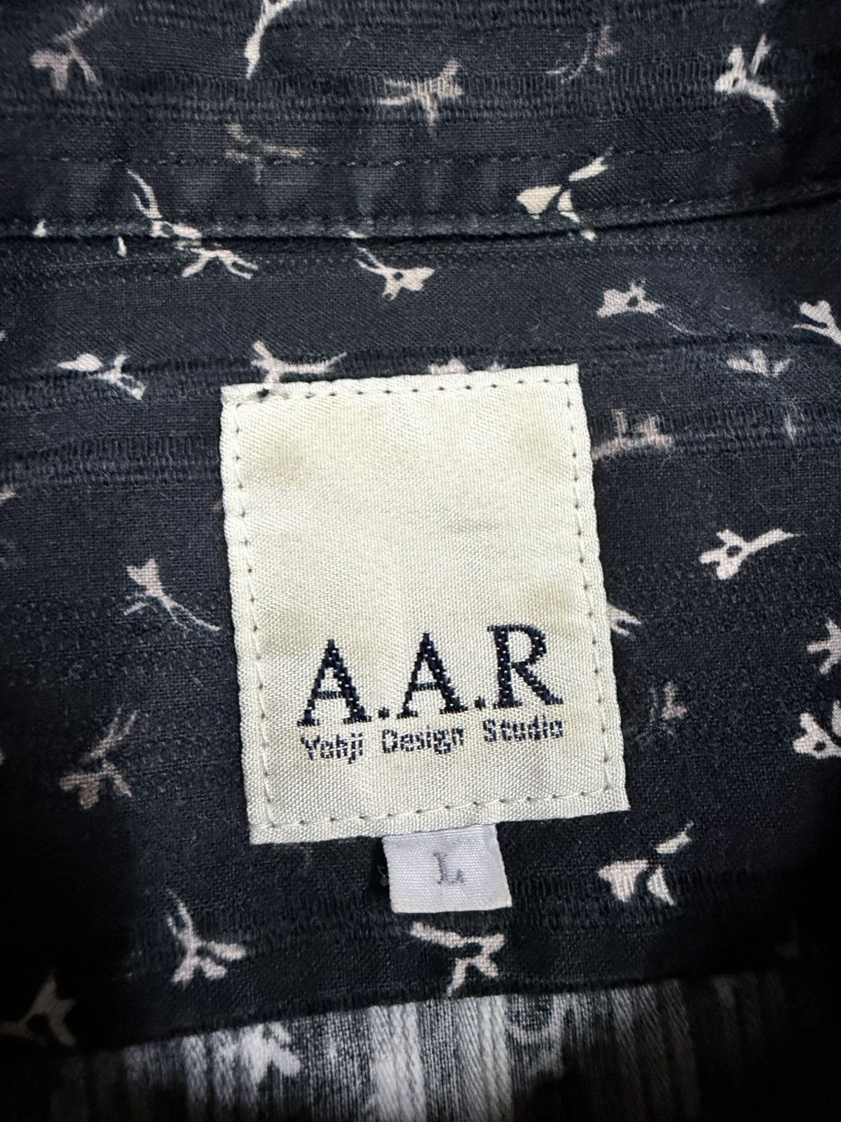 Yohji Yamamoto A.A.R Yohji Yamamoto Printed Shirt Button Ups Designer Size US L / EU 52-54 / 3 - 18 Thumbnail