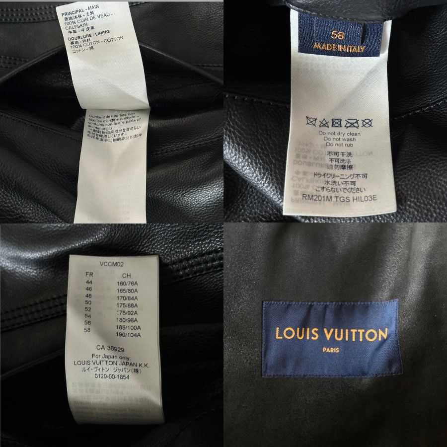 Louis Vuitton LOUIS VUITTON BLACK & WHITE CHAIN LEATHER TRUCKER Size US XXL / EU 58 / 5 - 3 Thumbnail