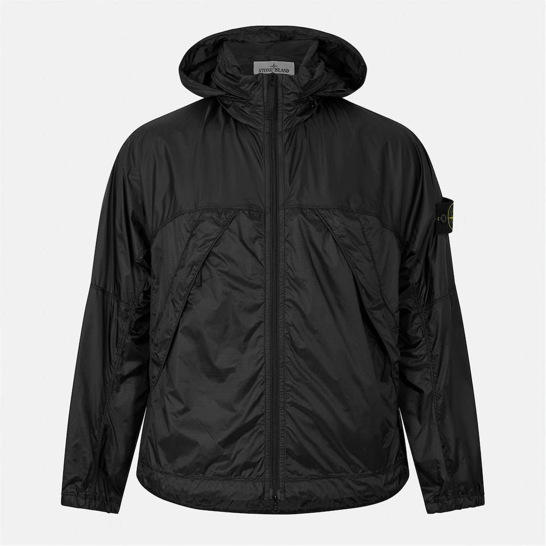 Stone Island o1g2r1mq0526 Water Resistant Rain Anorak Jacket in Black Size US XL / EU 56 / 4 - 1 Thumbnail