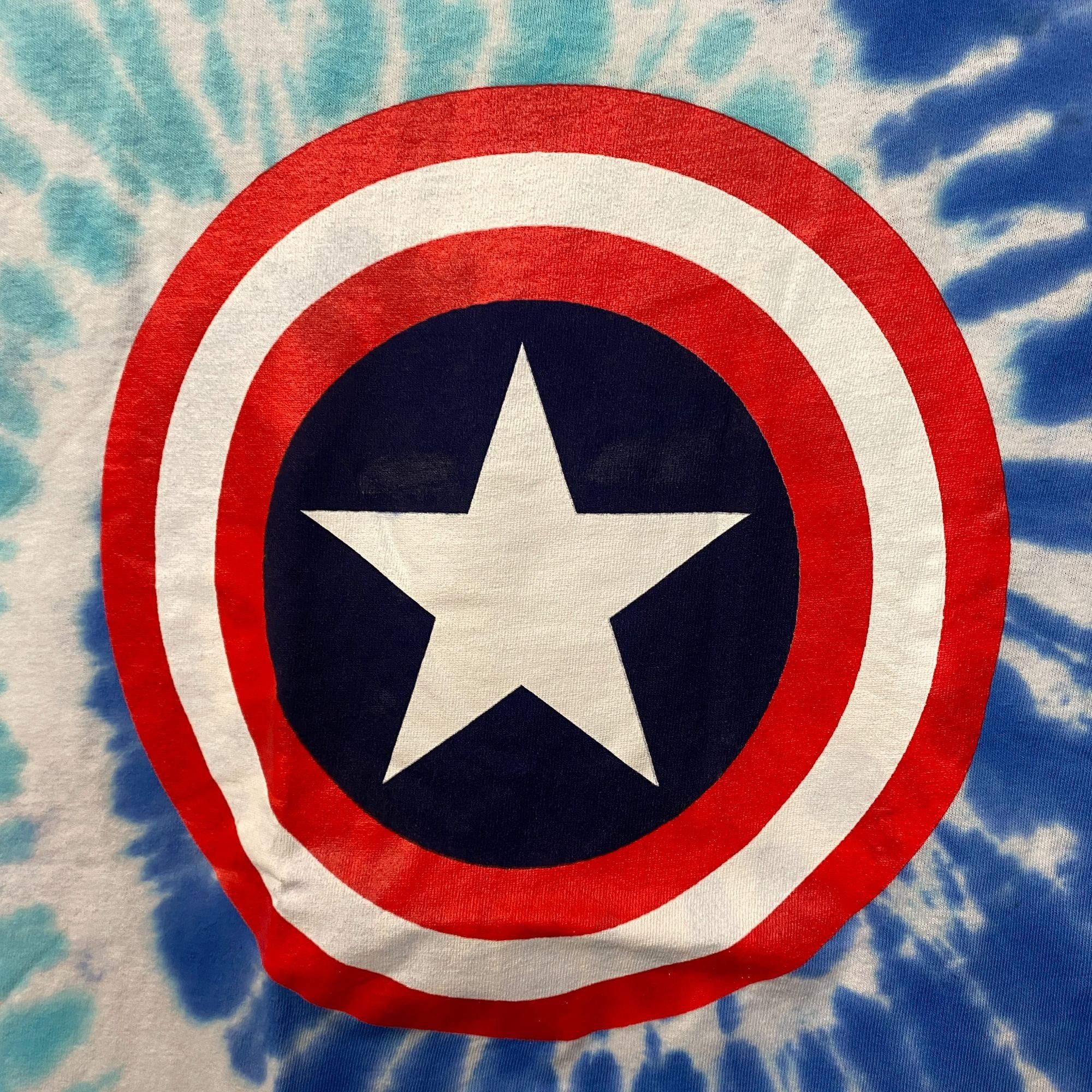 Marvel Comics Captain American Shield Marvel Cinematic Universe Tie Dye L Size US L / EU 52-54 / 3 - 2 Thumbnail