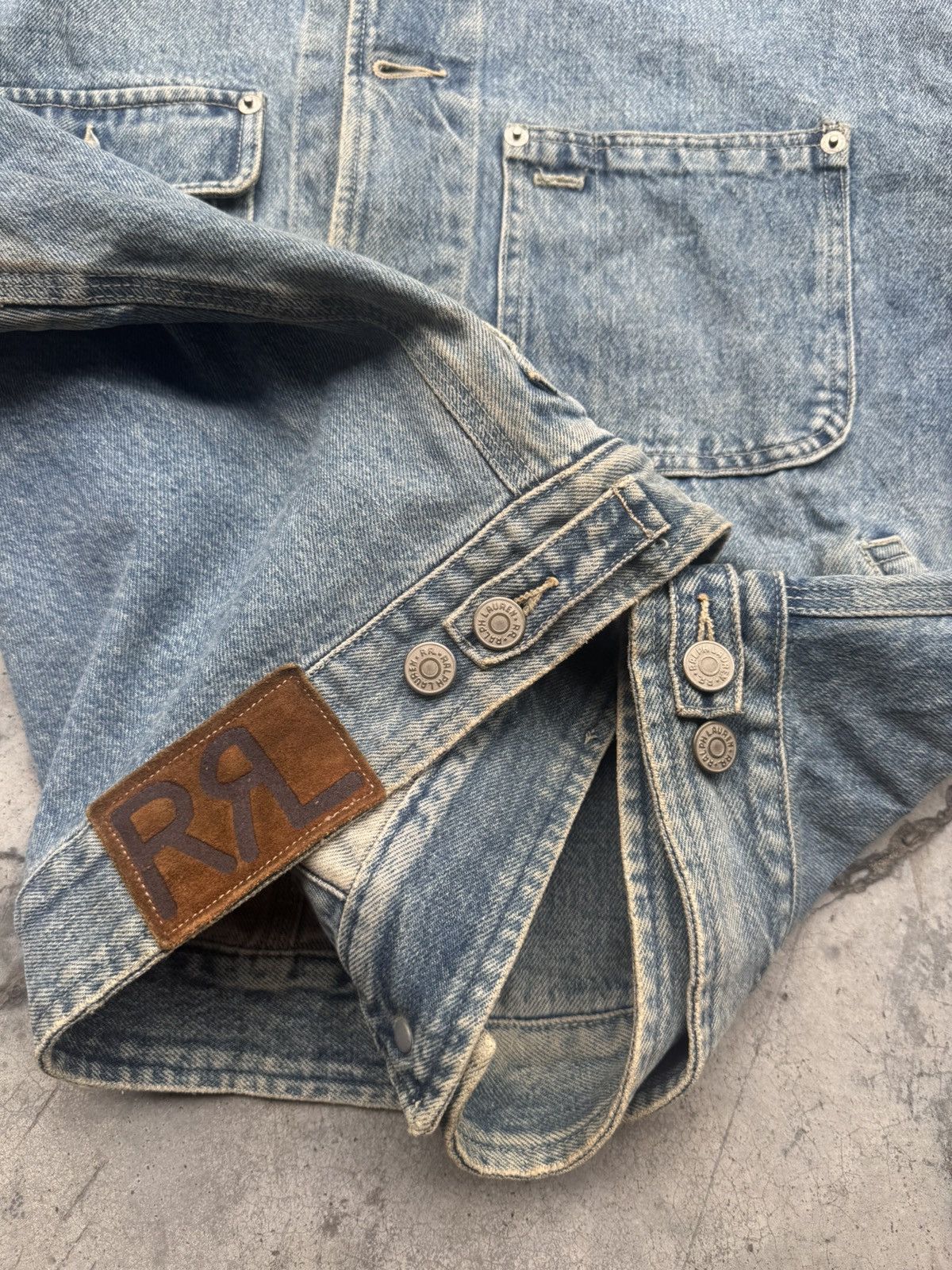 RRL Ralph Lauren × Ralph Lauren × Vintage Vintage RRL corduroy collar denim jacket ralph lauren Size US XL / EU 56 / 4 - 18 Thumbnail