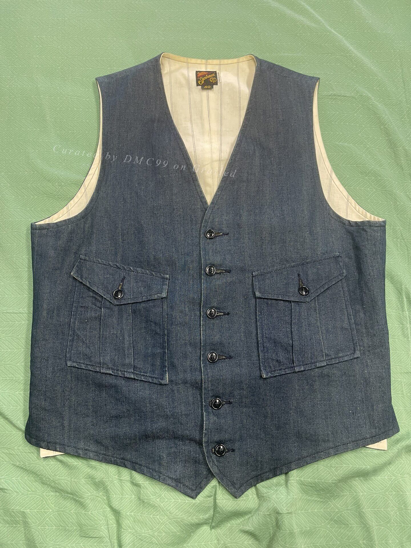 Mister Freedom Misterfreedom Vintage Denim Vest Size US XXS / EU 40 - 1 Thumbnail