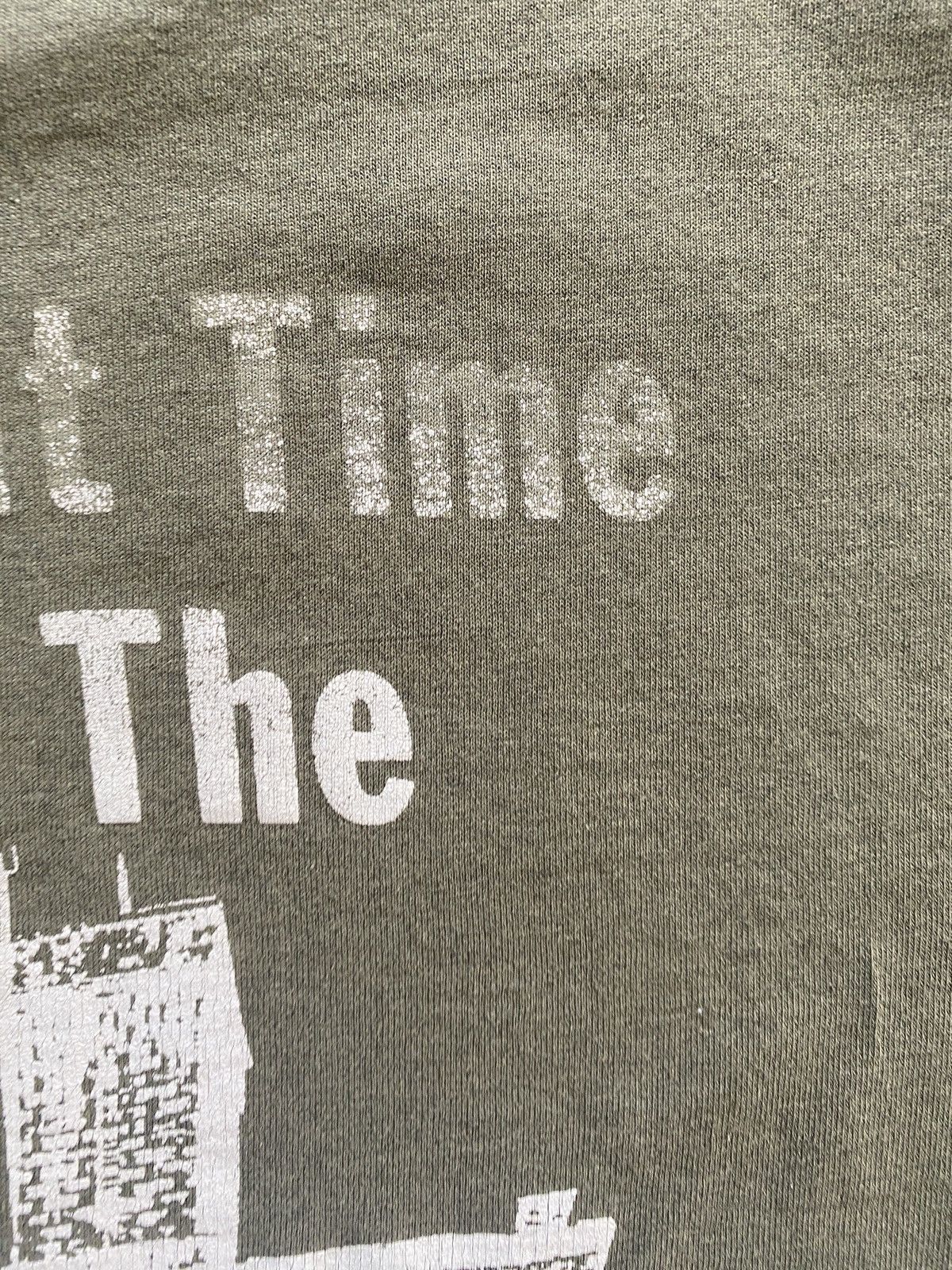 Fruit Of The Loom Vintage 90’s Old Jail Single Stitch Army Green Tee Size US L / EU 52-54 / 3 - 15 Thumbnail