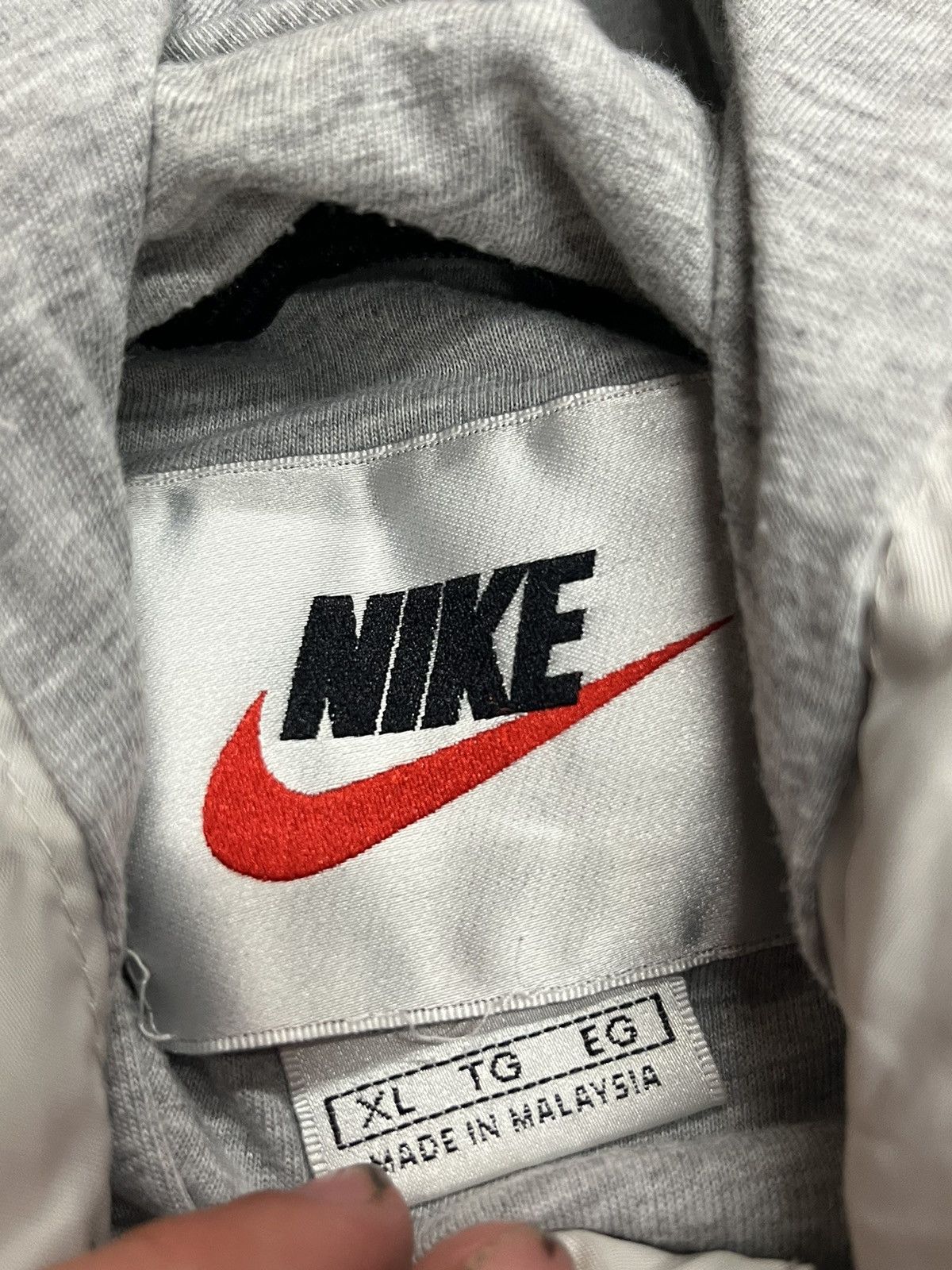 Nike × Vintage Nike center swoosh 90s lightweight jacket drill rare hype Size US XL / EU 56 / 4 - 8 Thumbnail