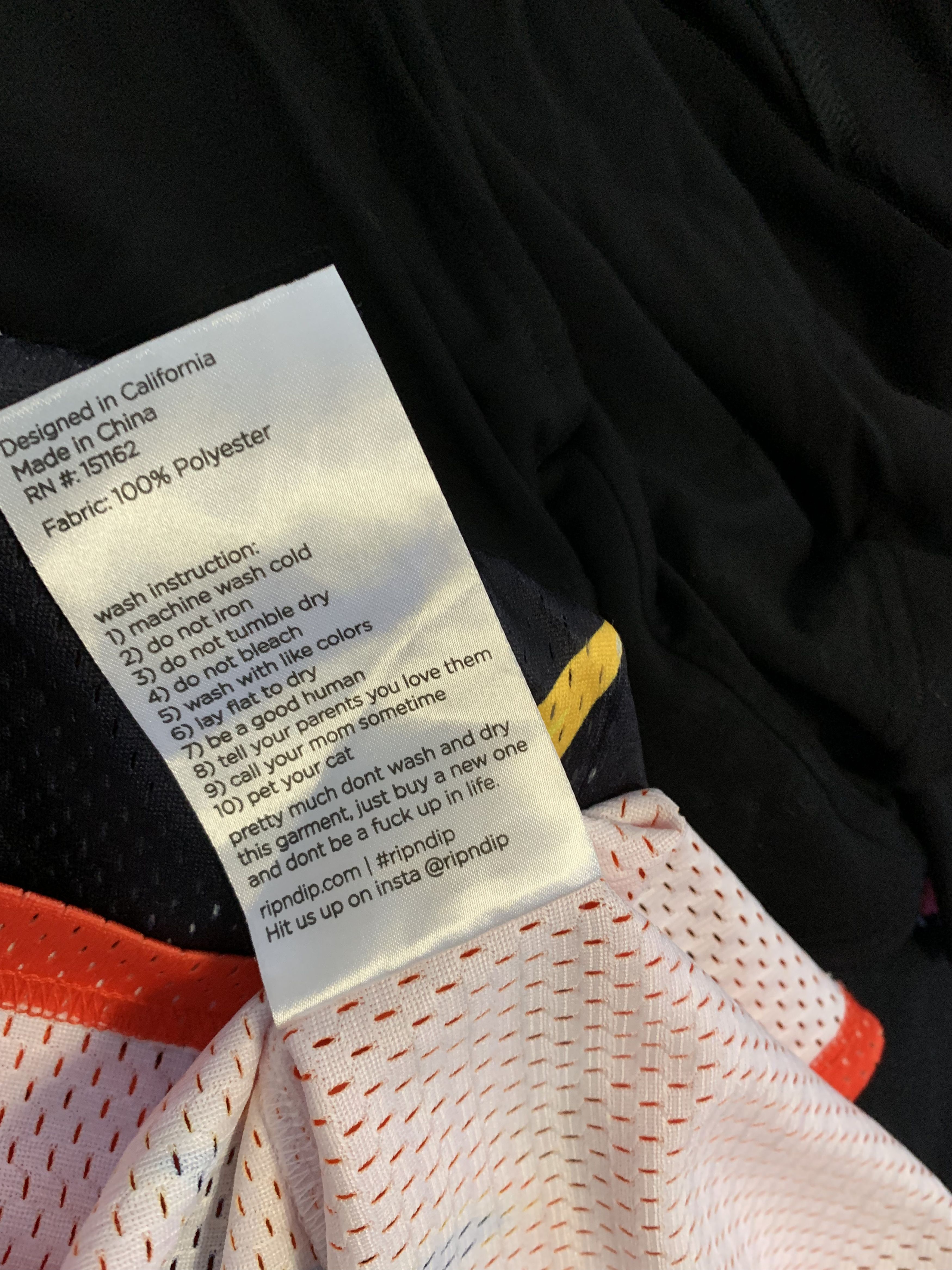 RIPNDIP RIPNDIP Flames Jersey ⊛ BLACK/RED/ORANGE ⊛ Brand New Size US S / EU 44-46 / 1 - 7 Thumbnail