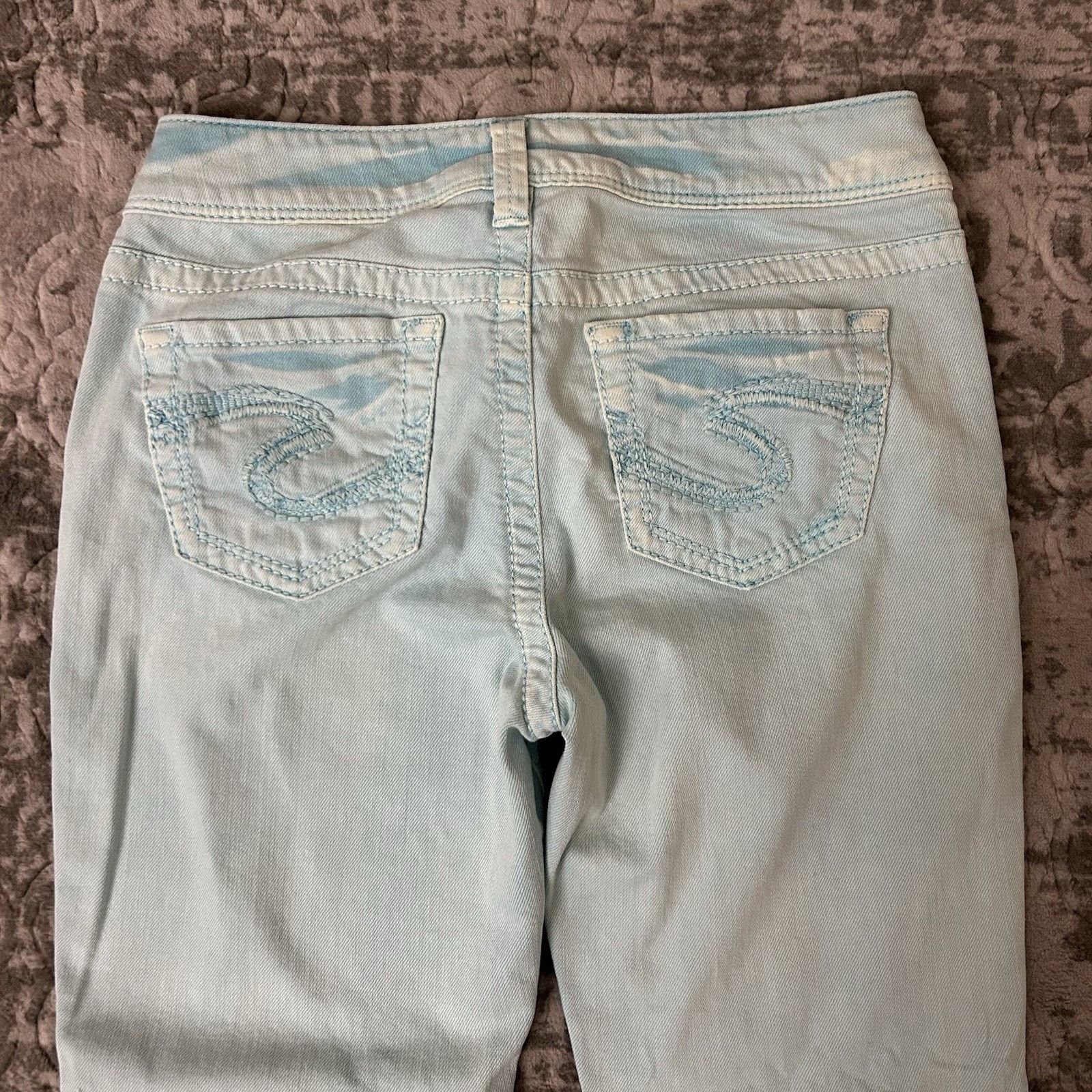 Silver Jeans Co. Silver Suki Skinny Jeans Women's W27/L31 Light Blue Wash Size 27" / US 4 / IT 40 - 9 Thumbnail